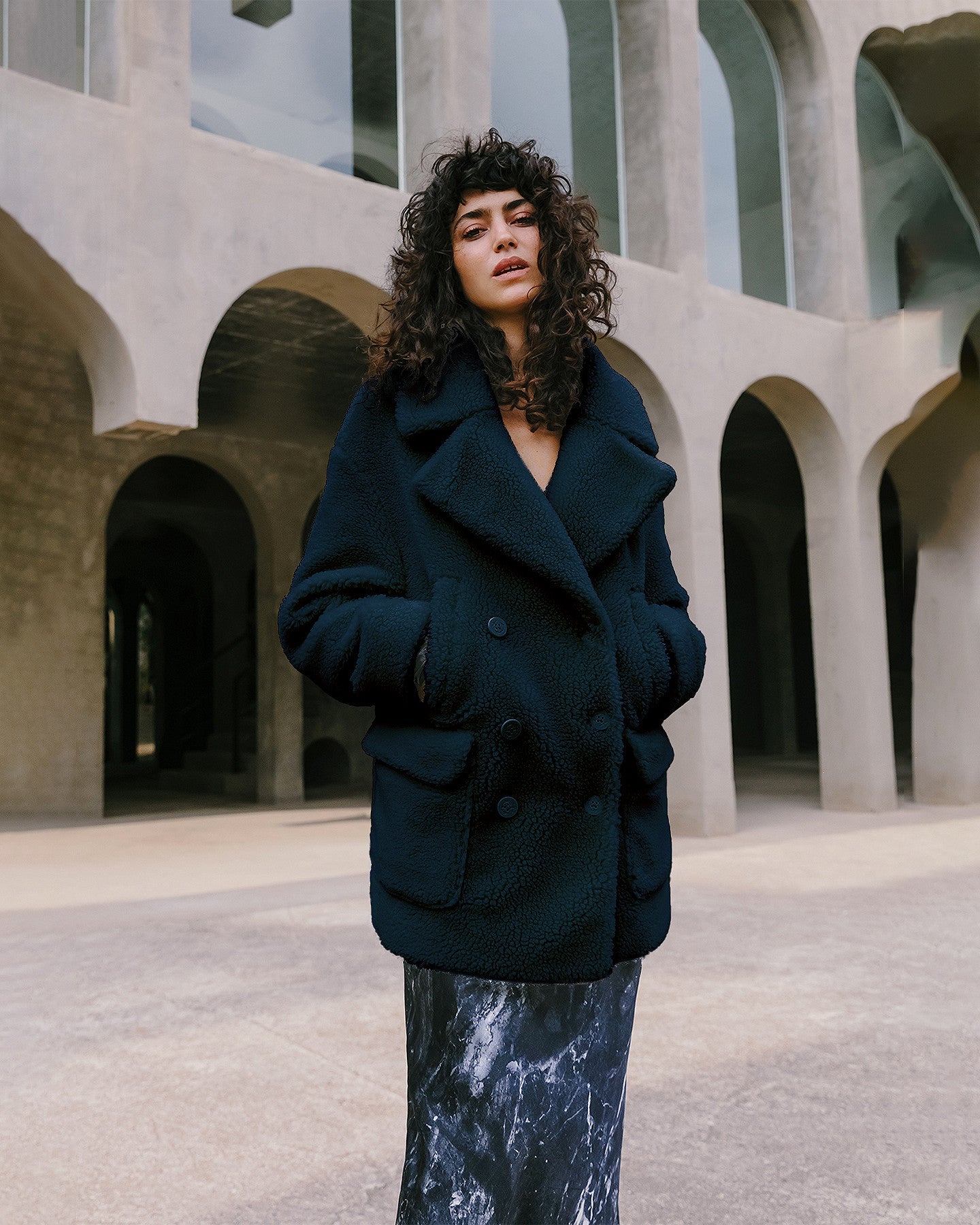 Manteau Tabarly  Bleu marine | Mes Demoiselles Paris