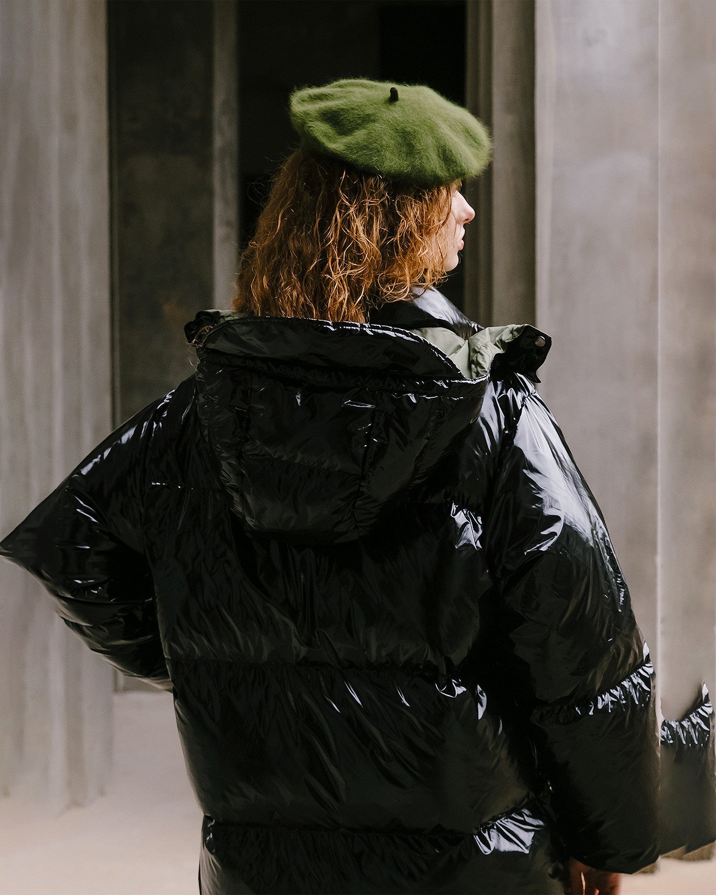 Manteau Willy  Noir / Kaki | Mes Demoiselles Paris