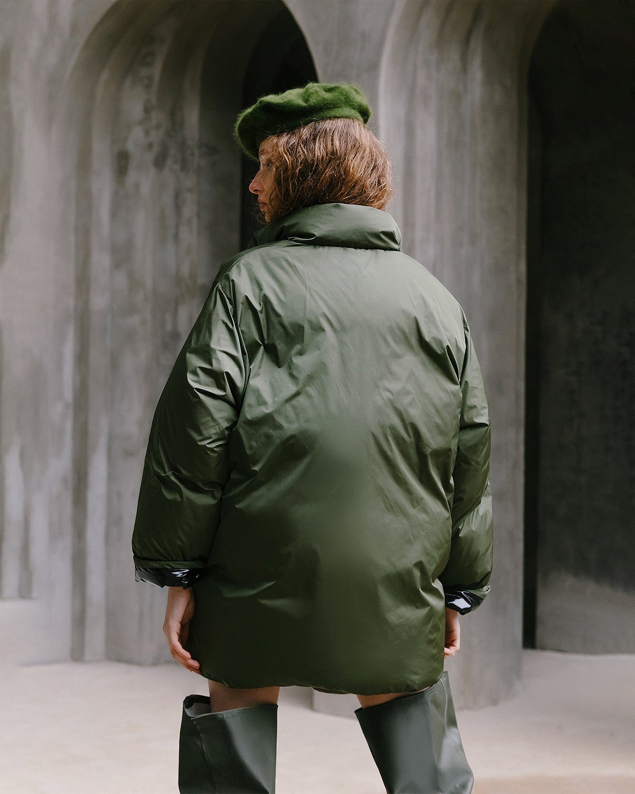 Manteau Willy  Noir / Kaki | Mes Demoiselles Paris - Image 6