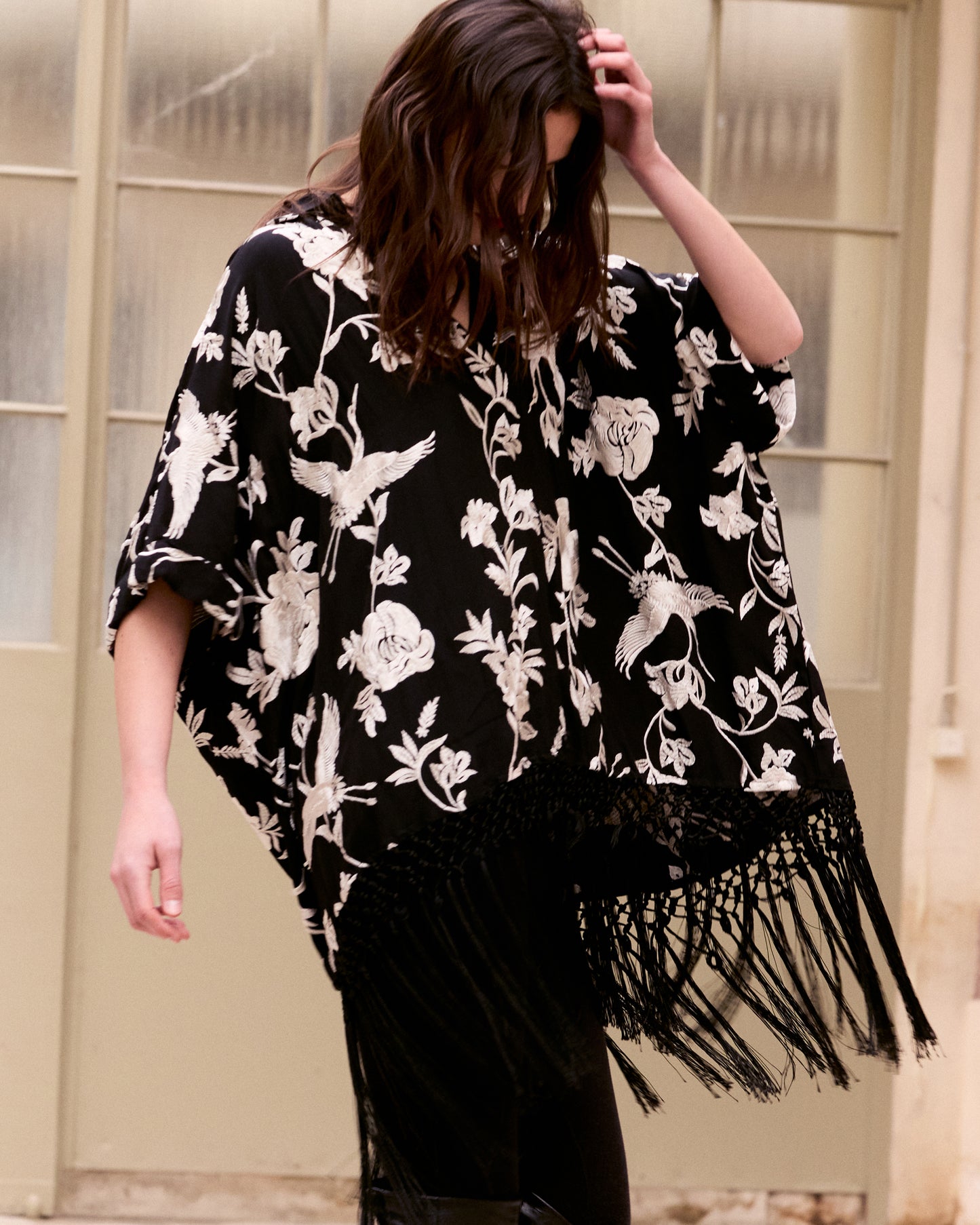 Poncho Franny - Noir