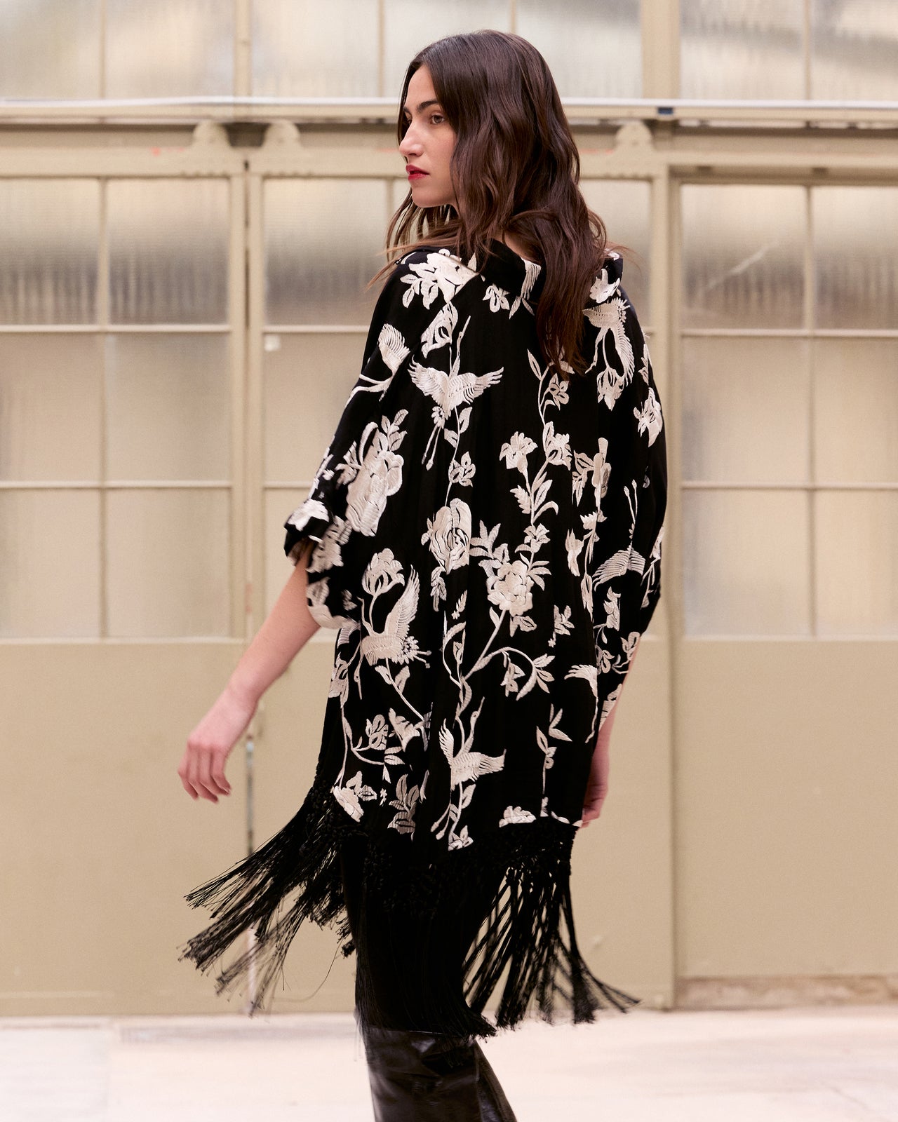 Poncho Franny - Noir - Image 6