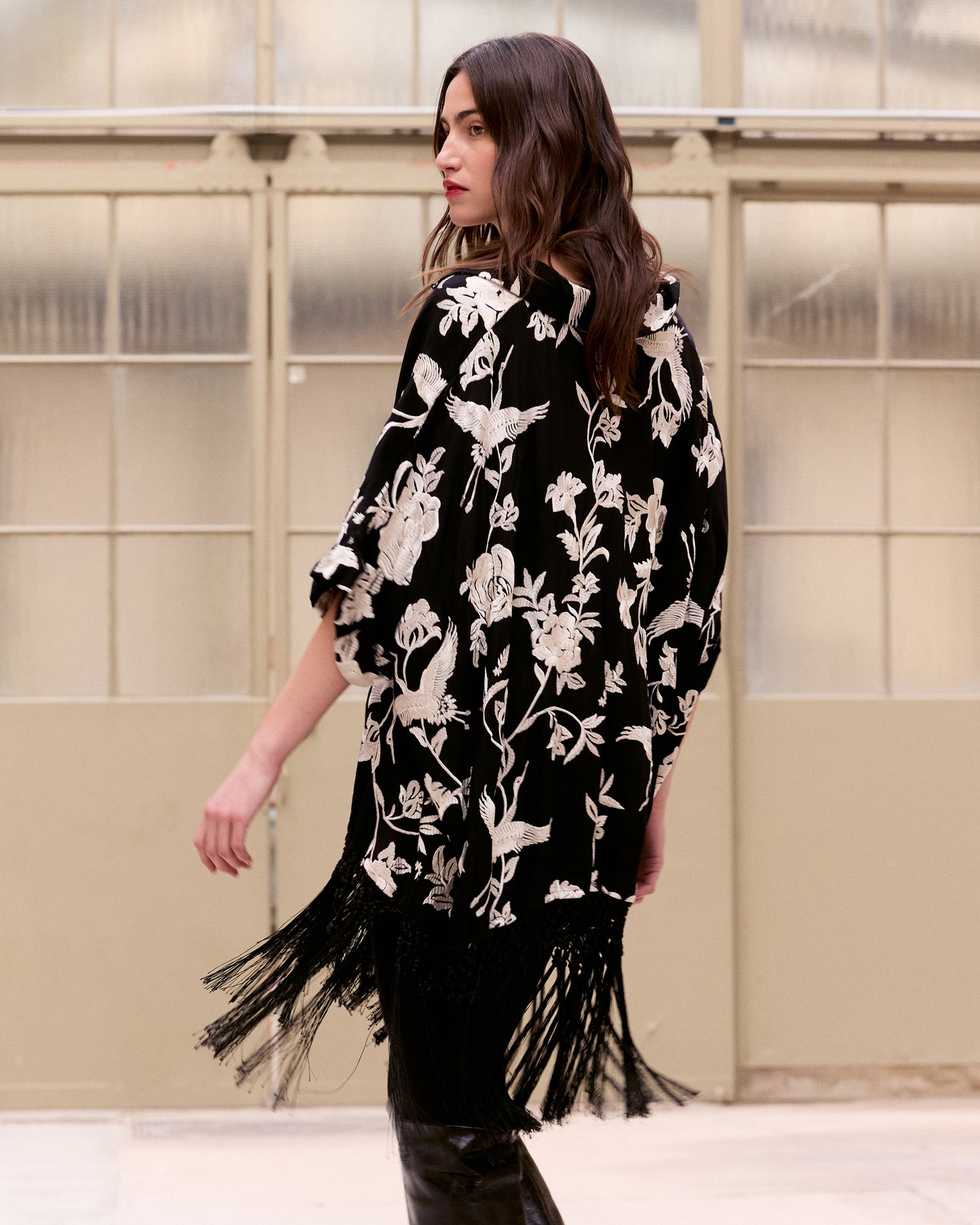 Poncho Franny - Noir