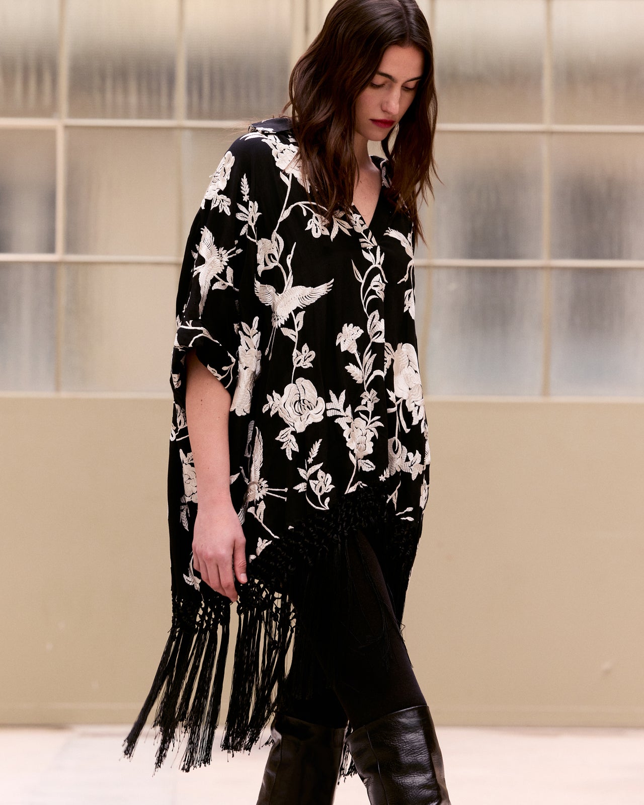 Poncho Franny - Noir - Image 7