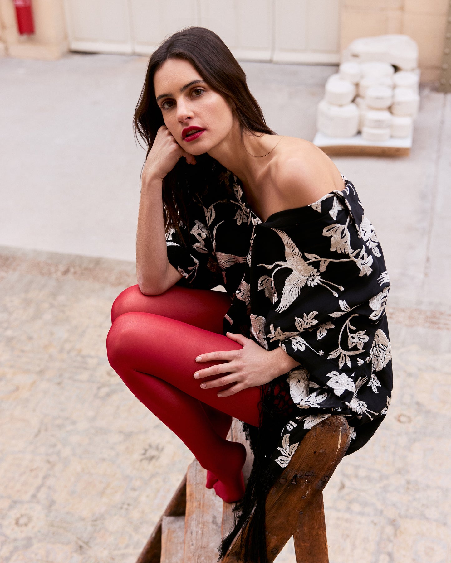 Poncho Franny - Noir