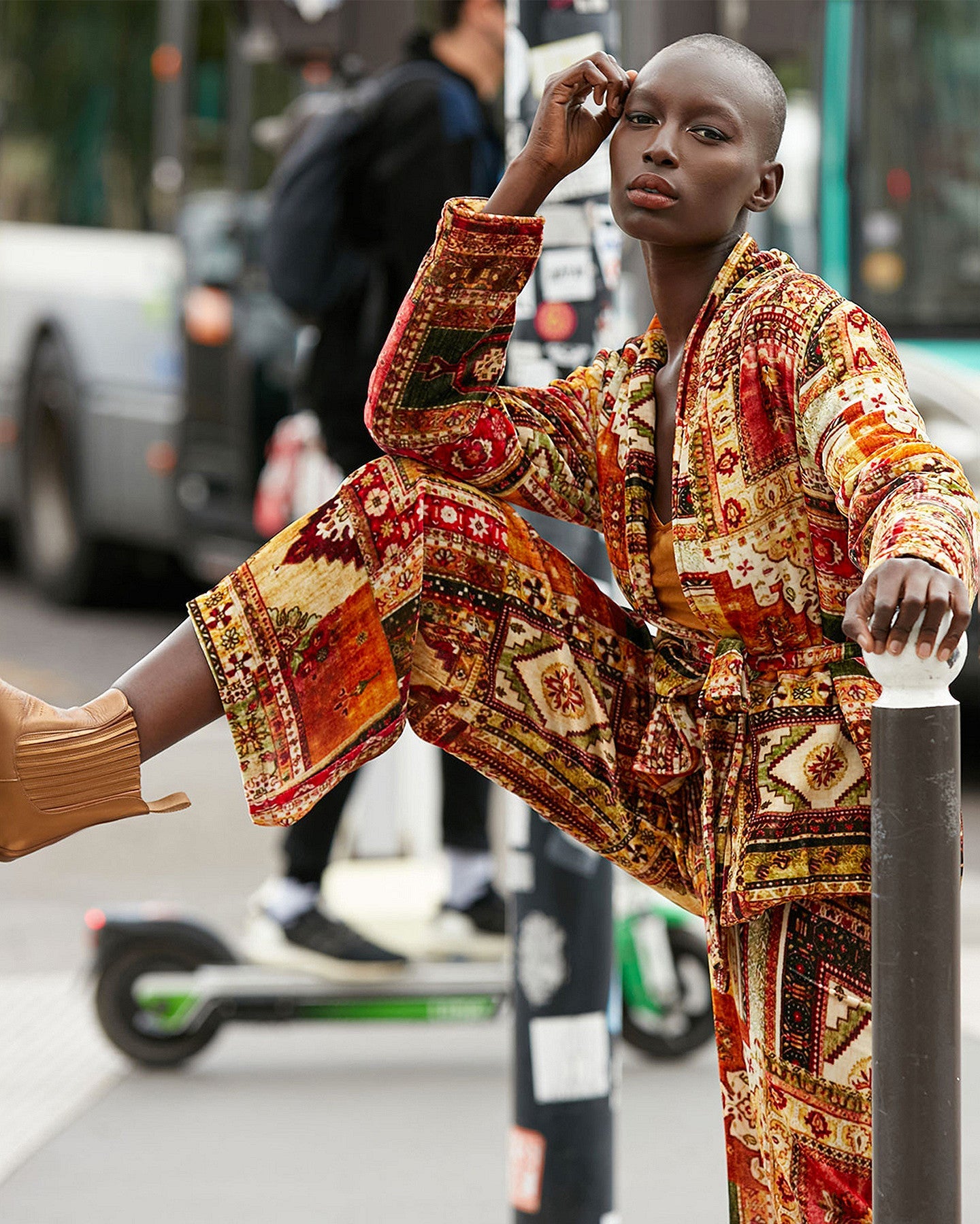 Pantalon Baloutche  Imprimé rouge | Mes Demoiselles Paris