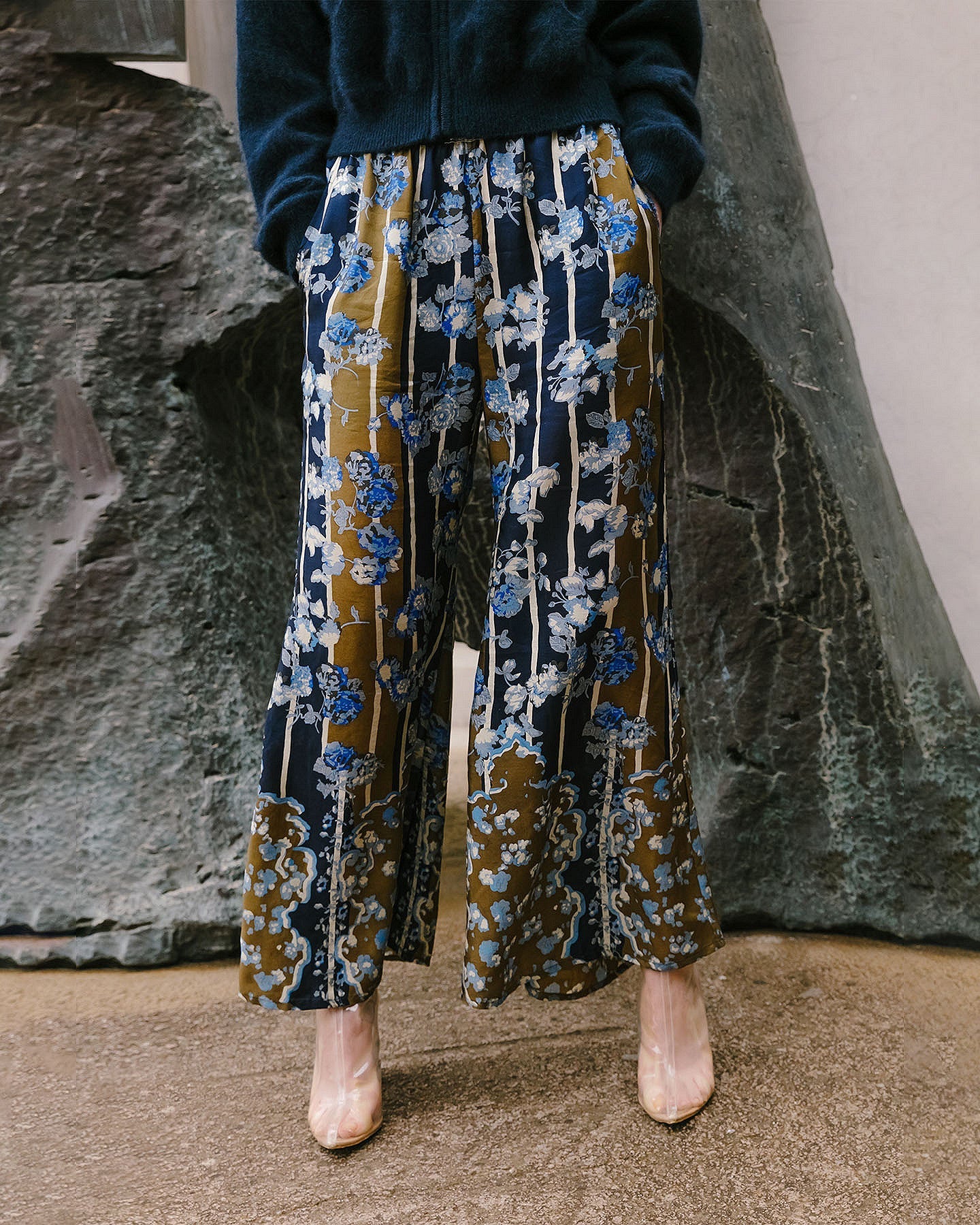 Pantalon Bluebell  Bleu imprimé | Mes Demoiselles Paris