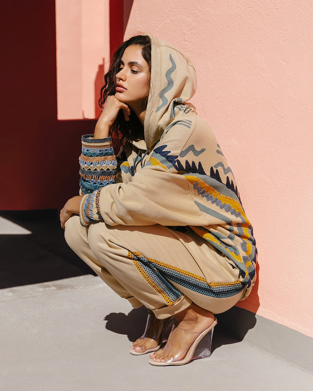 Pantalon Bueno  Beige | Mes Demoiselles Paris - Image 3