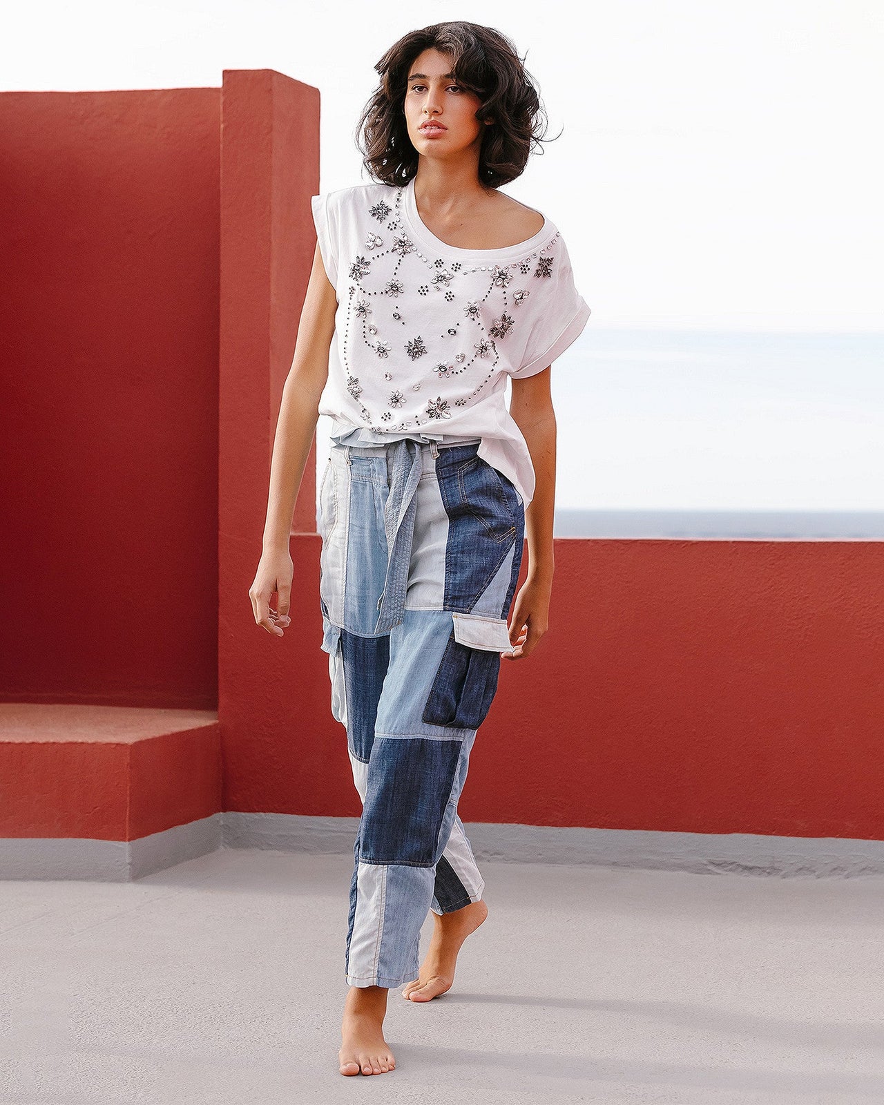 Pantalon Dante  Denim | Mes Demoiselles Paris - Image 1