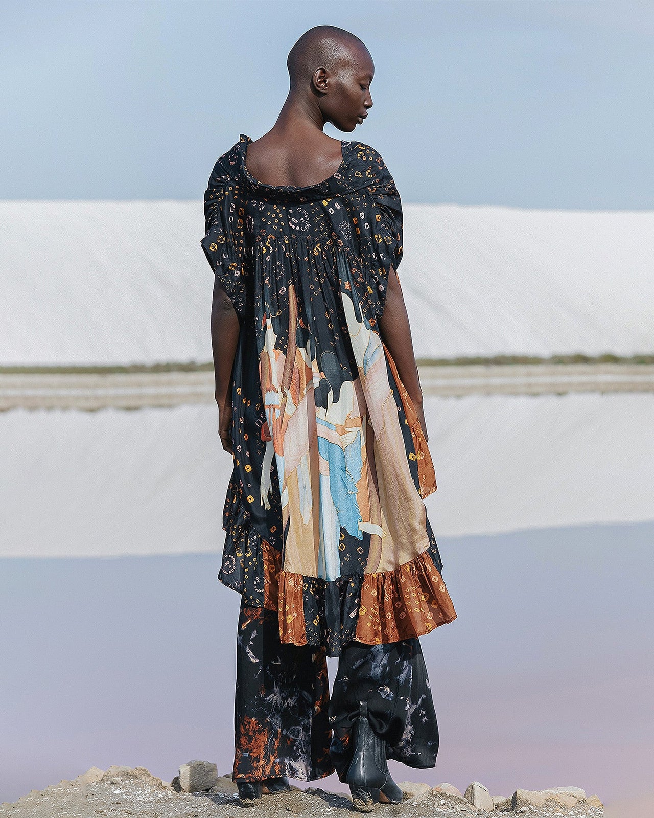 Pantalon Dazel  Imprimé noir | Mes Demoiselles Paris - Image 5