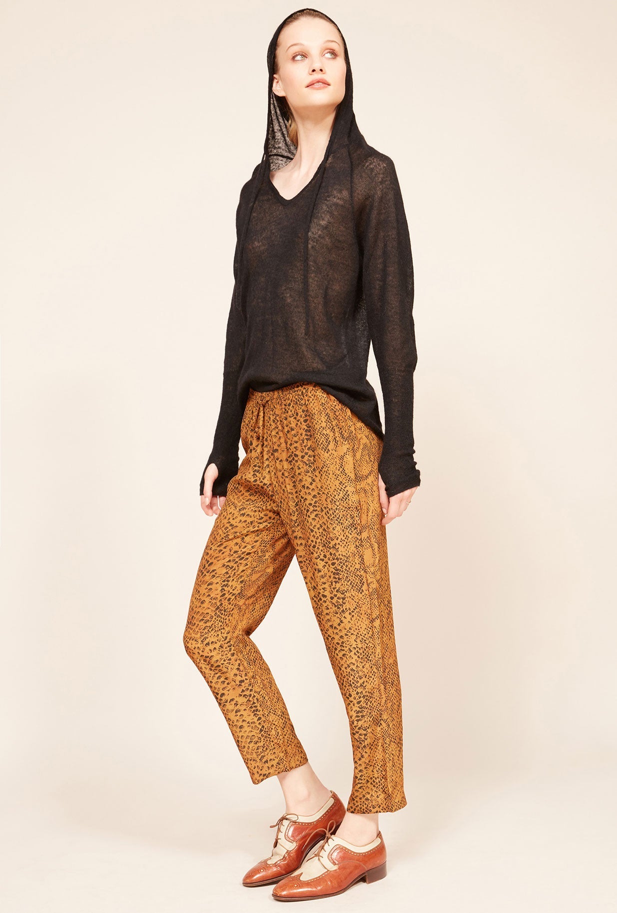 Pantalon Kung  Imprimé ocre | Mes Demoiselles Paris