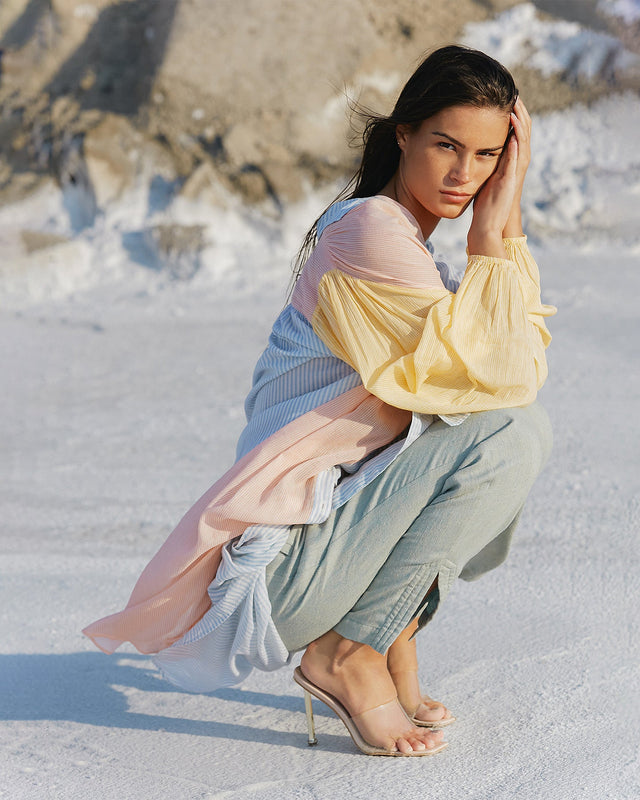 Pantalon Maud  Sable bleu | Mes Demoiselles Paris - Image 2