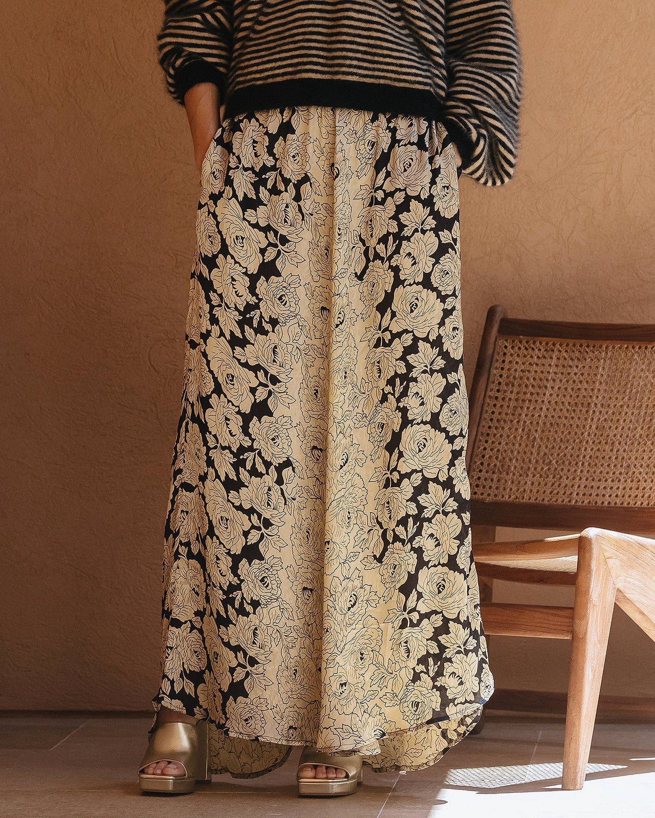 Pantalon Rose ballerina  Noir | Mes Demoiselles Paris - Image 3