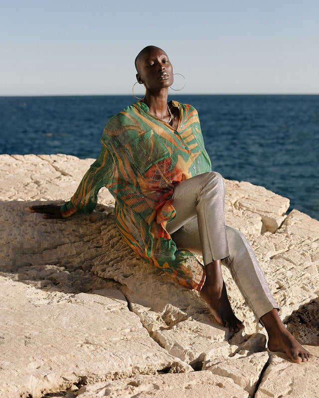 Pantalon Sanders  Argent | Mes Demoiselles Paris - Image 2