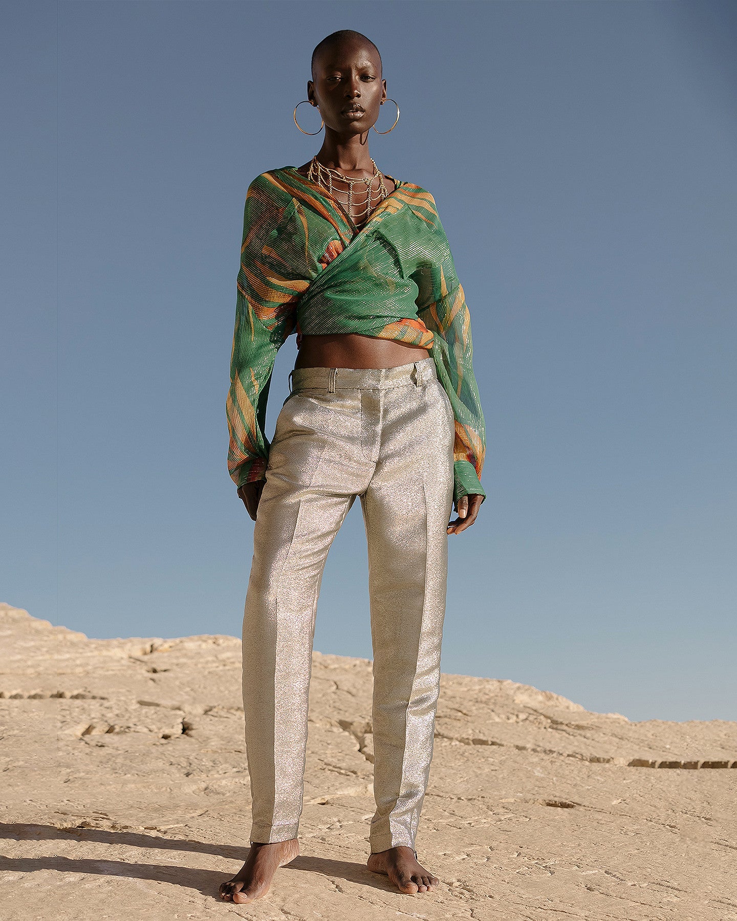 Pantalon Sanders  Argent | Mes Demoiselles Paris