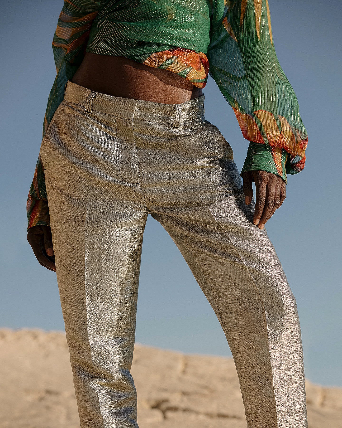 Pantalon Sanders  Argent | Mes Demoiselles Paris