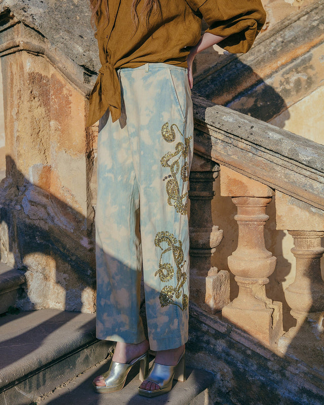 Pantalon Ukil  Bleu | Mes Demoiselles Paris - Image 2