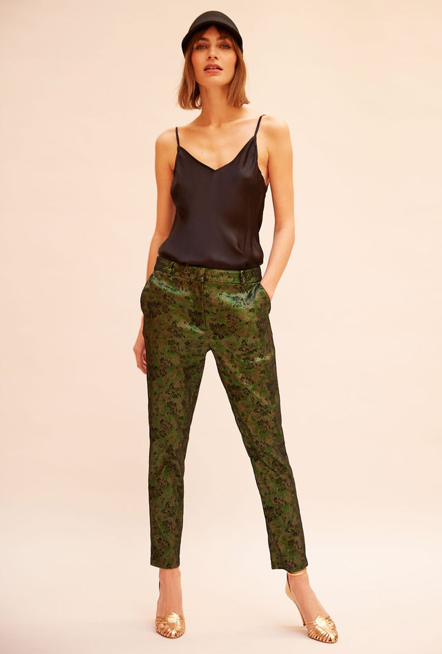 Pantalon Vince  Imprimé vert | Mes Demoiselles Paris - Image 1