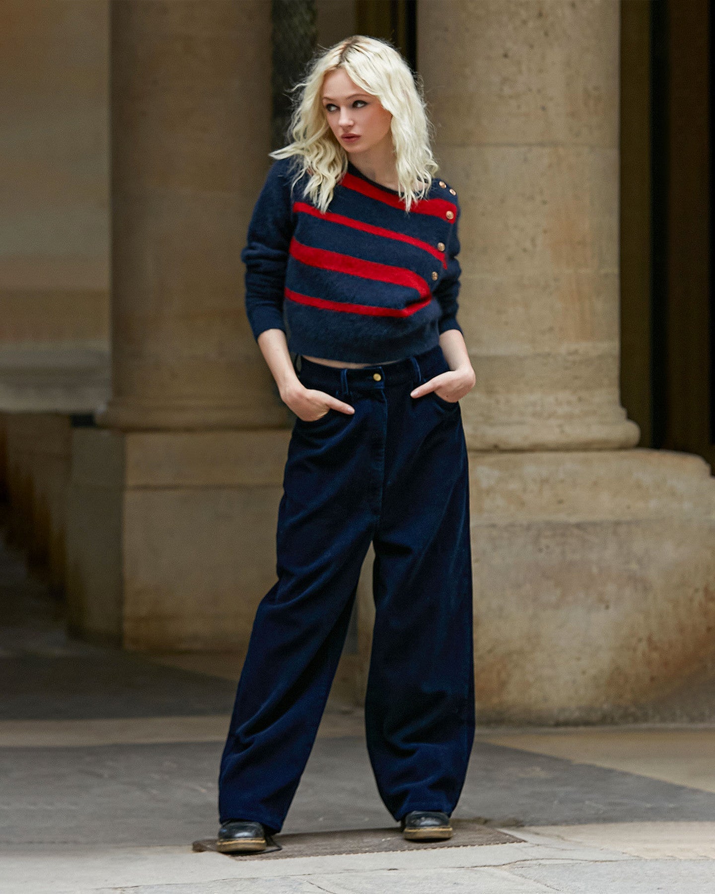 Pantalon Wolfgang  Bleu marine | Mes Demoiselles Paris