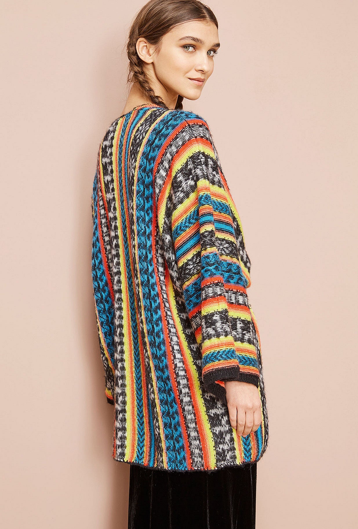 Poncho Goran  Imprimé noir | Mes Demoiselles Paris - Image 4