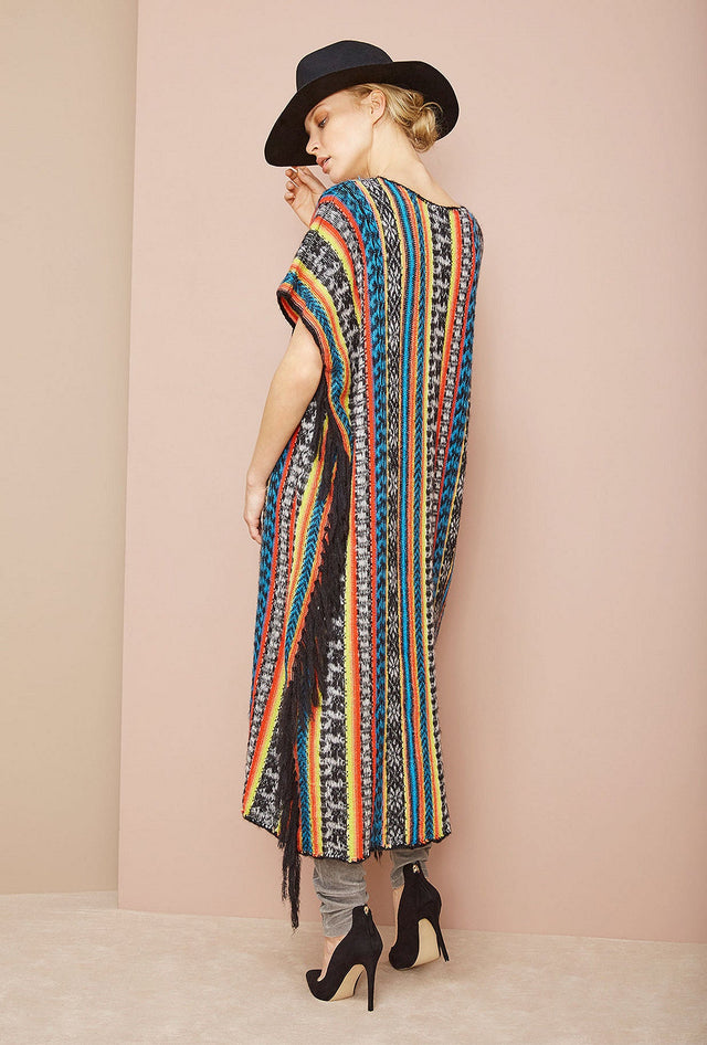 Poncho Guapa  Imprimé noir | Mes Demoiselles Paris - Image 3