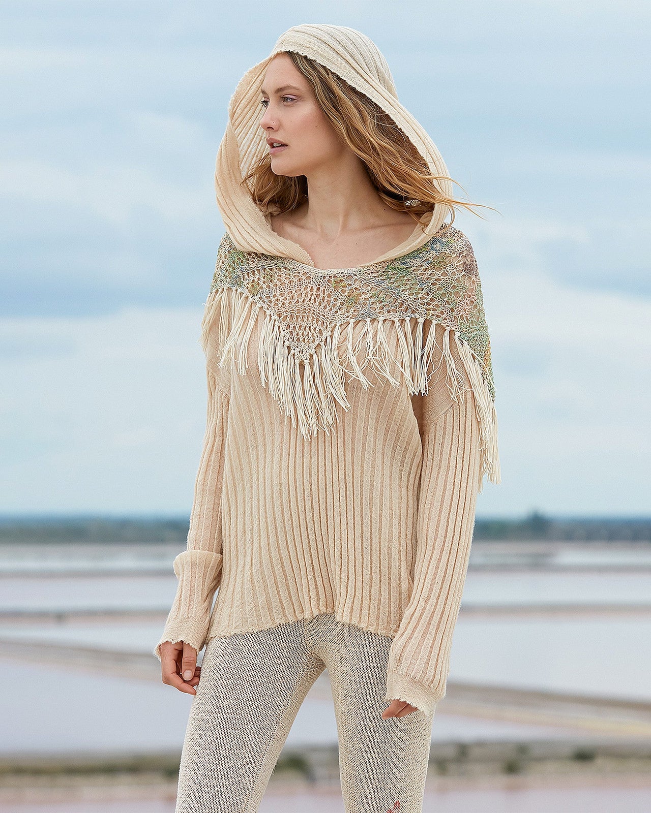 Poncho Kaliope  Fleuri multicolore | Mes Demoiselles Paris - Image 1