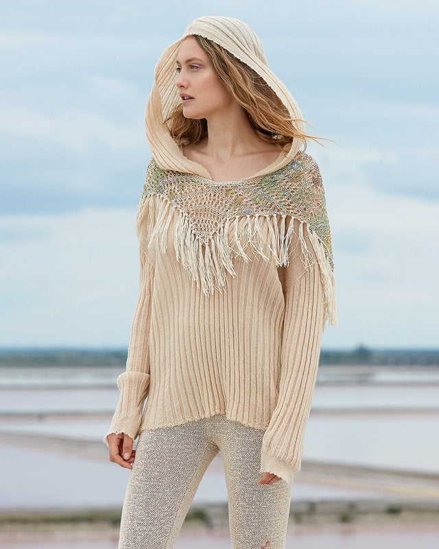 Poncho Kaliope  Fleuri multicolore | Mes Demoiselles Paris - Image 1