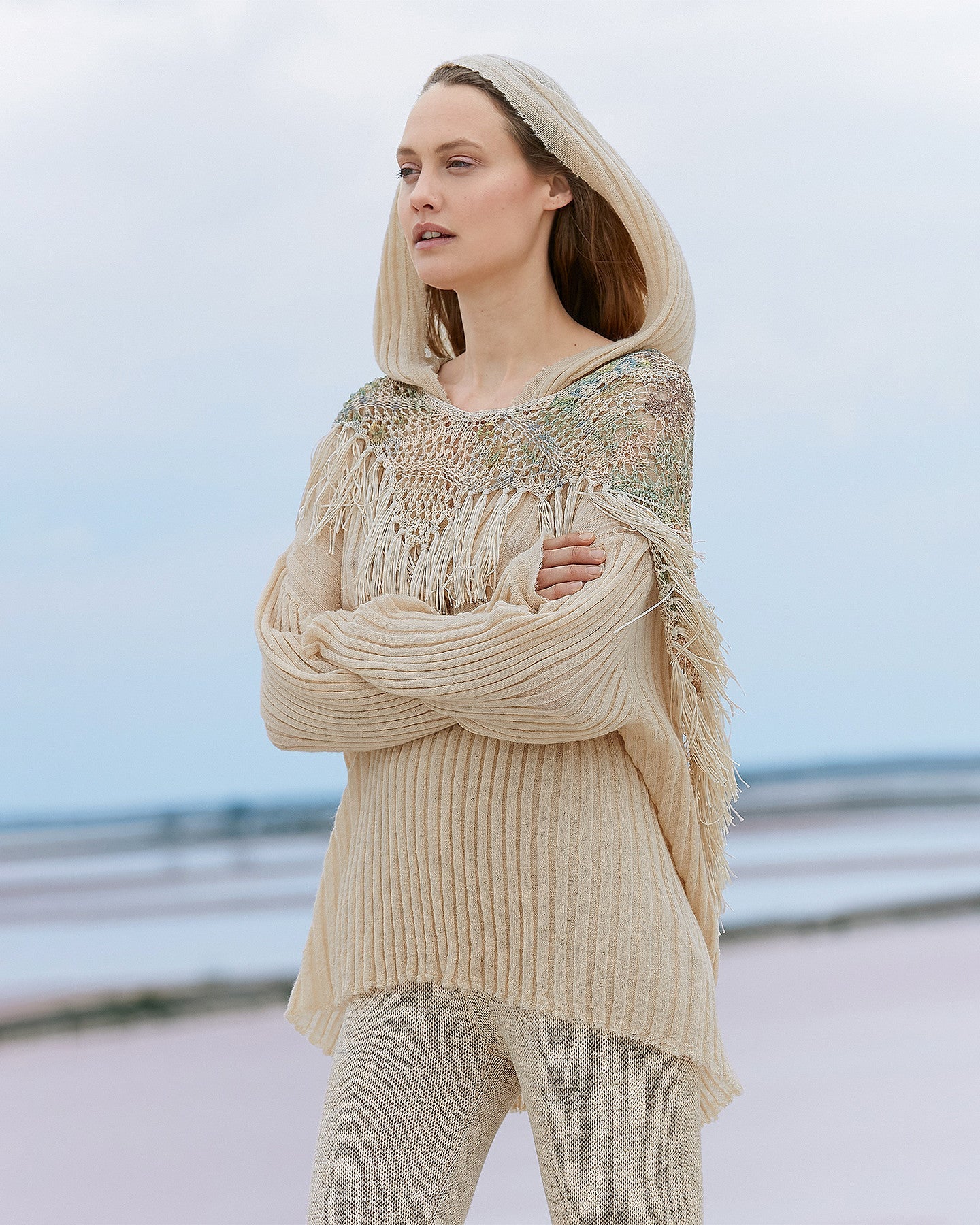 Poncho Kaliope  Fleuri multicolore | Mes Demoiselles Paris