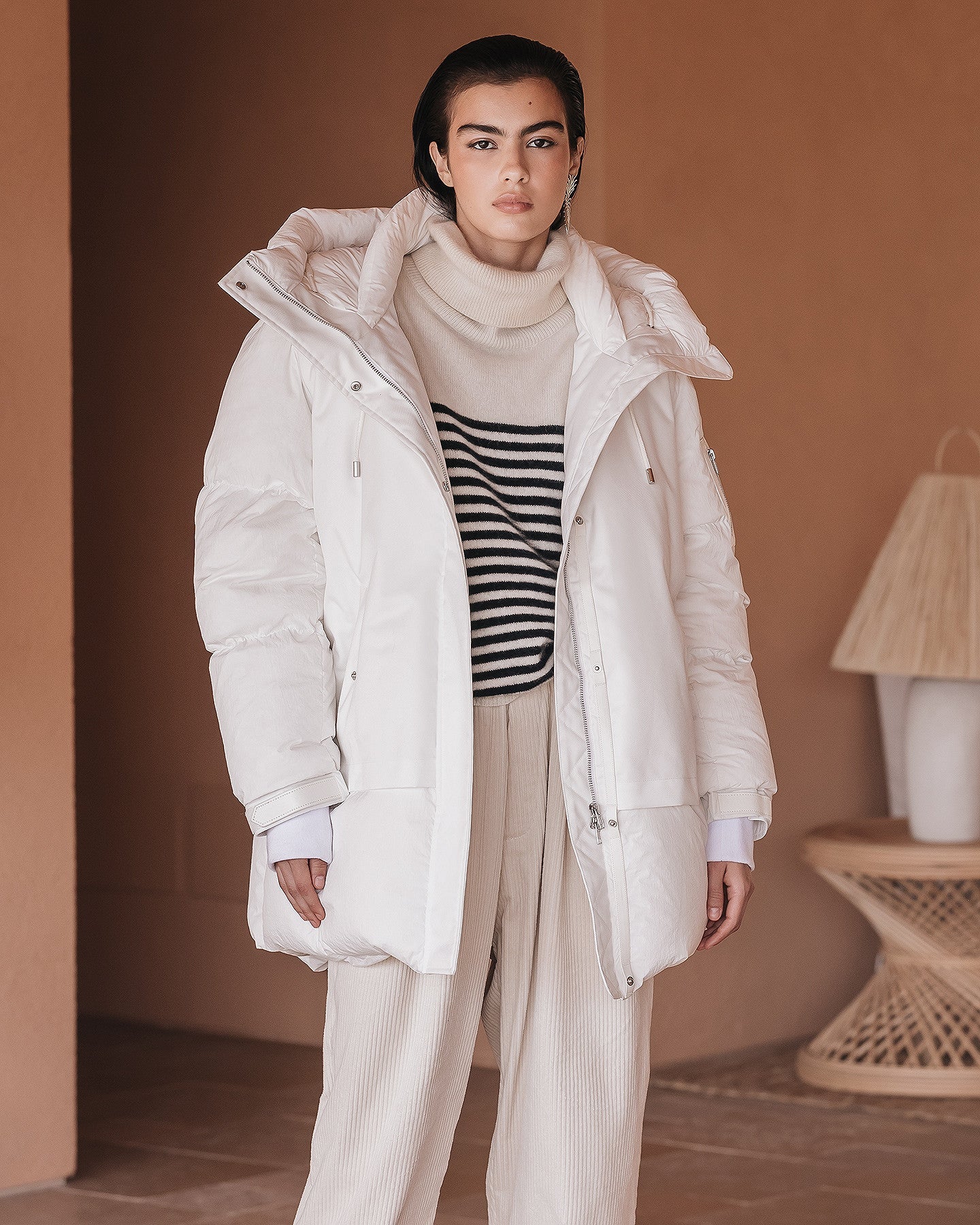 Pull Raki  Blanc / Bleu marine | Mes Demoiselles Paris