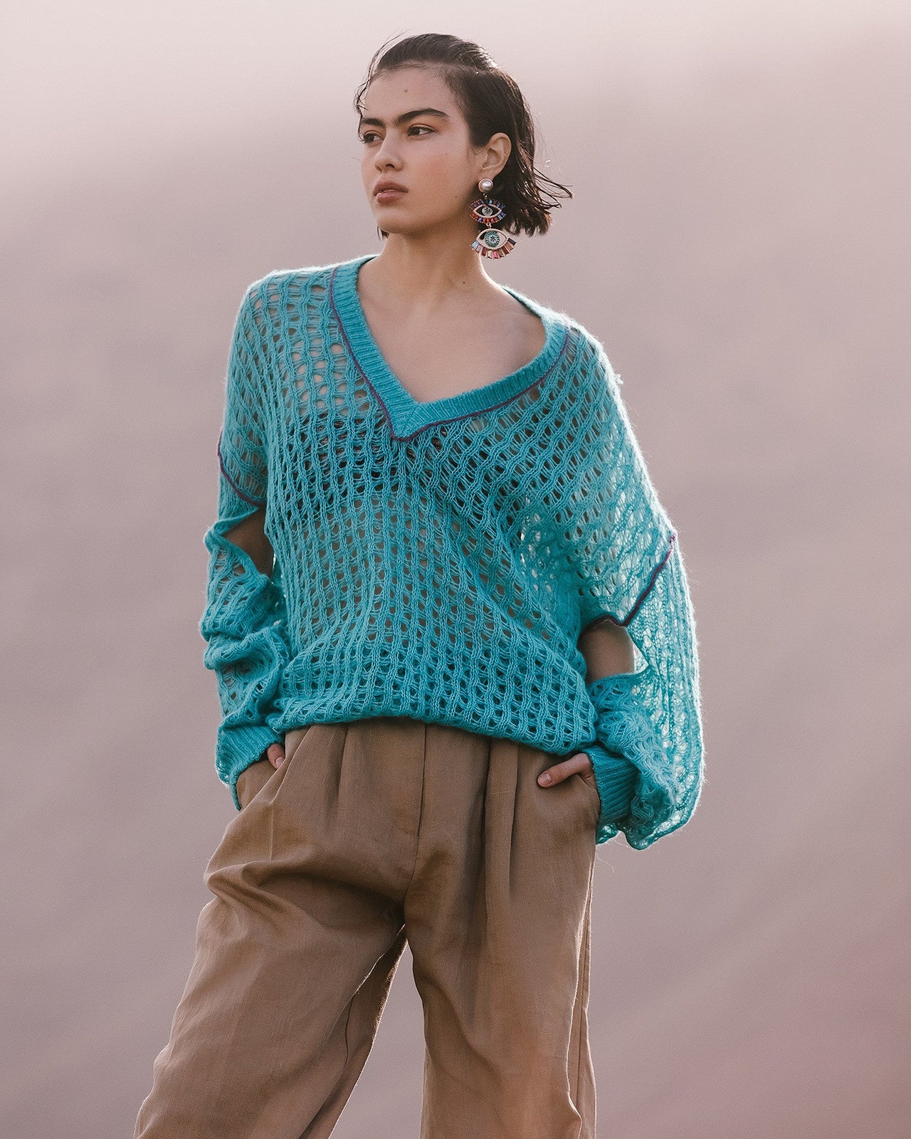 Pull Takeko  Turquoise | Mes Demoiselles Paris - Image 5