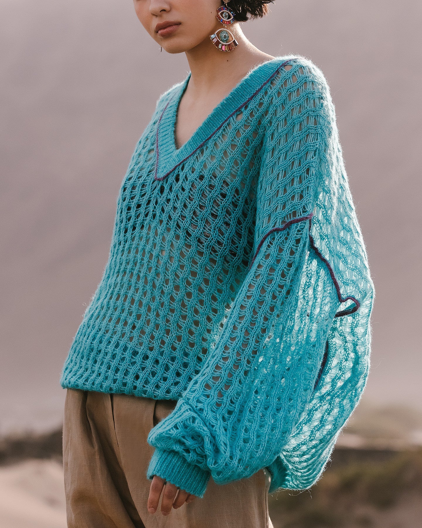 Pull Takeko  Turquoise | Mes Demoiselles Paris