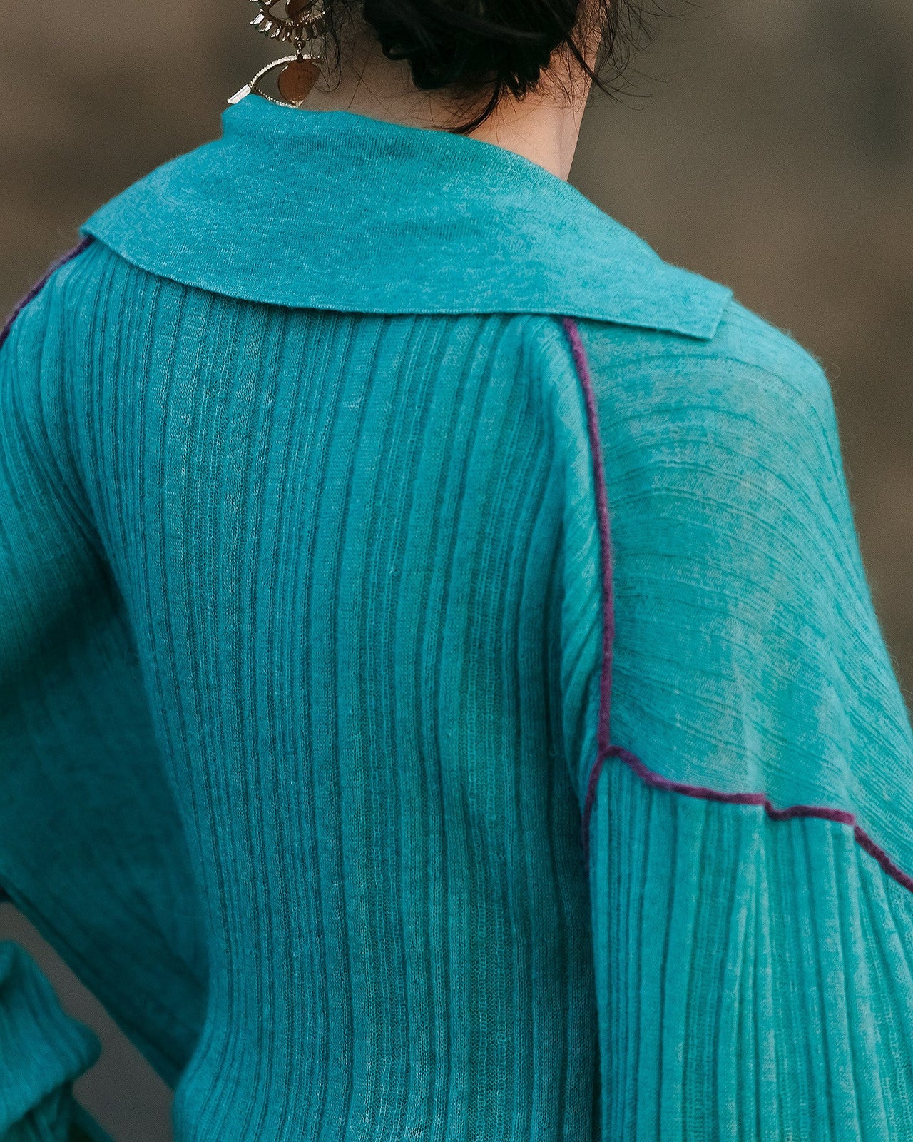 Pull Takuya  Turquoise | Mes Demoiselles Paris - Image 5