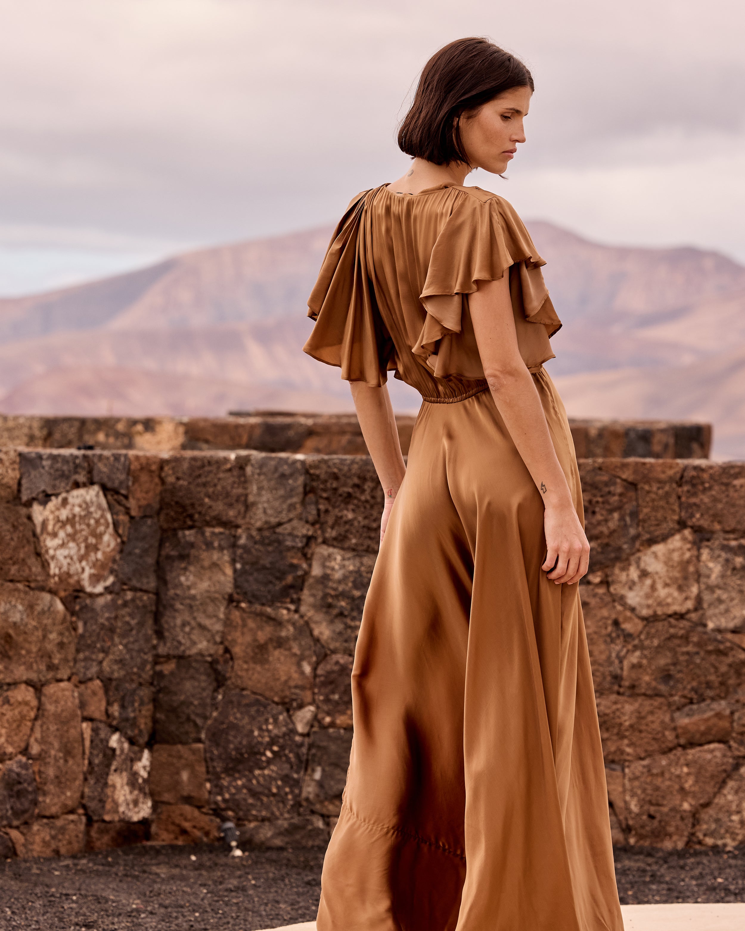 Cascais Caramel Dress | Mes Demoiselles – Mes Demoiselles Paris