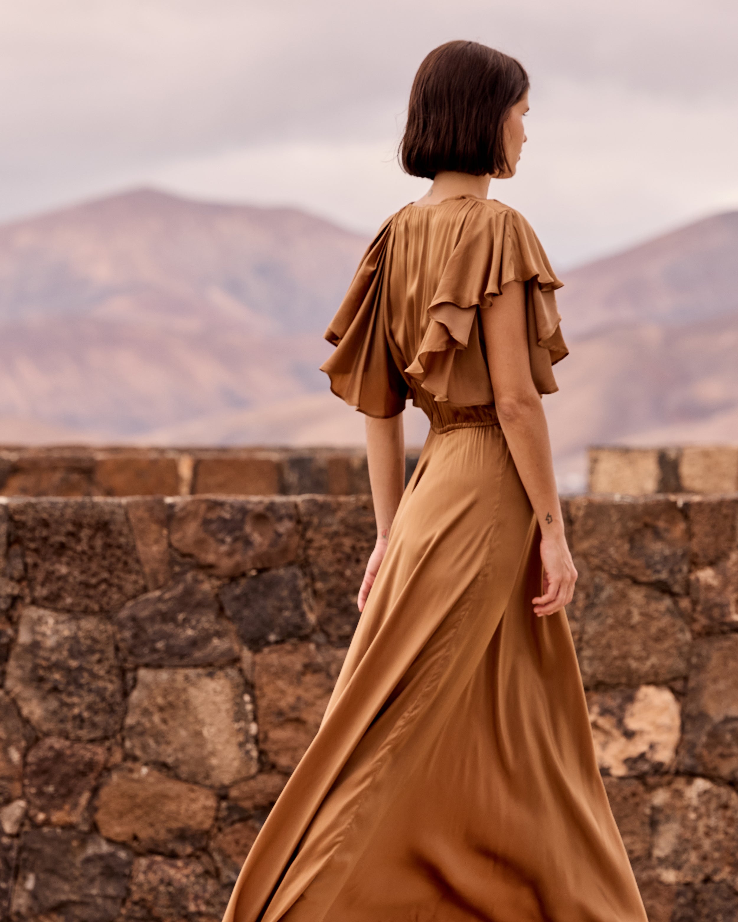 ワンピース CARAMEL GEO dress Cascais Caramel Dress | Mes Demoiselles – Mes Demoiselles Paris