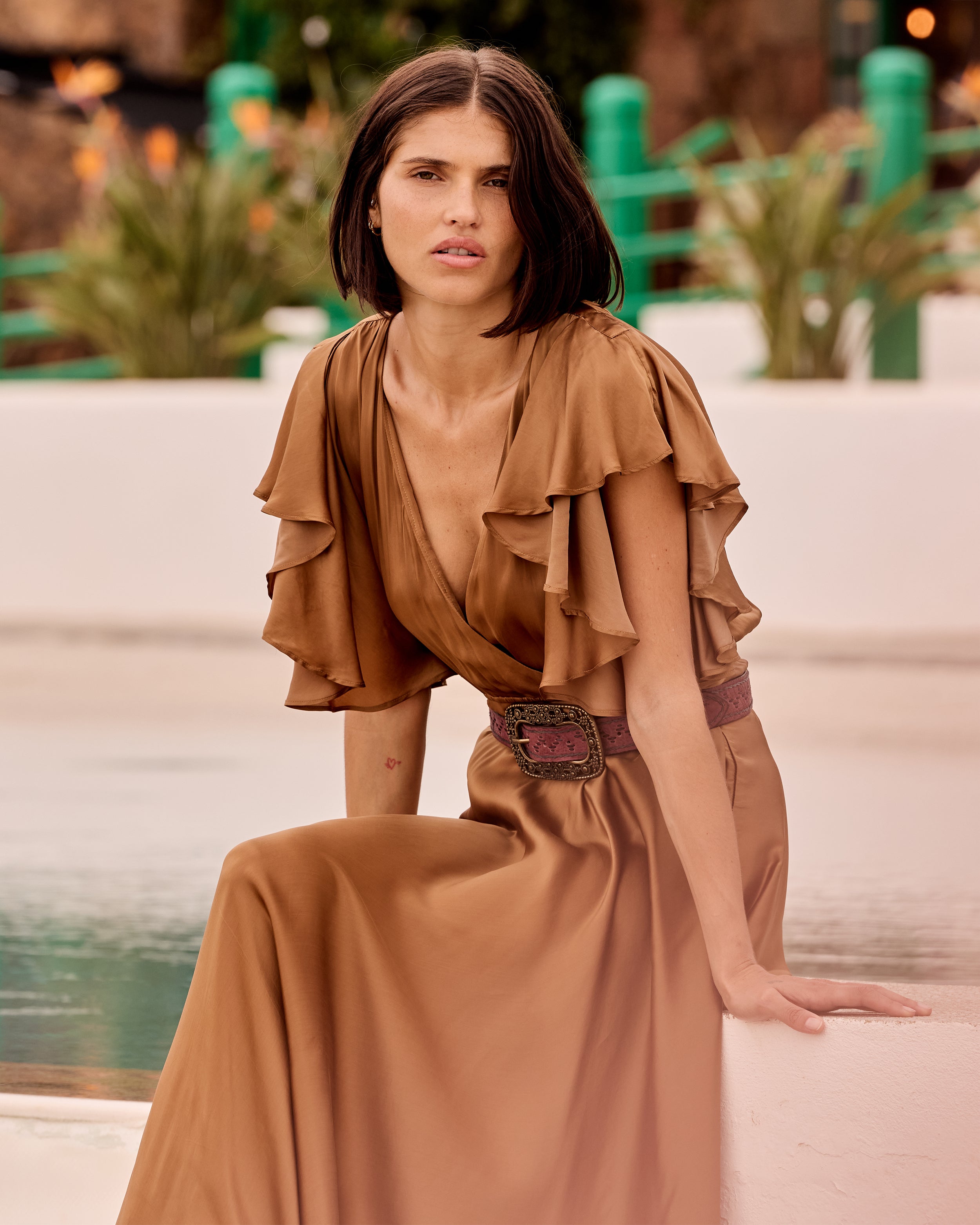 Cascais Caramel Dress | Mes Demoiselles – Mes Demoiselles Paris