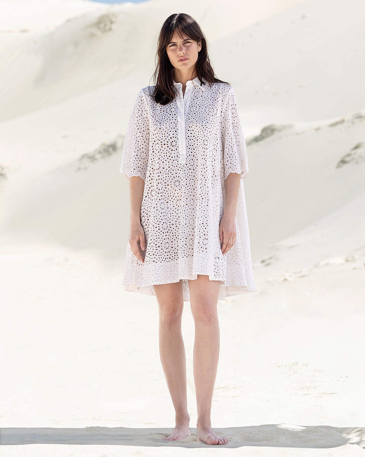 Dress Rose - White
