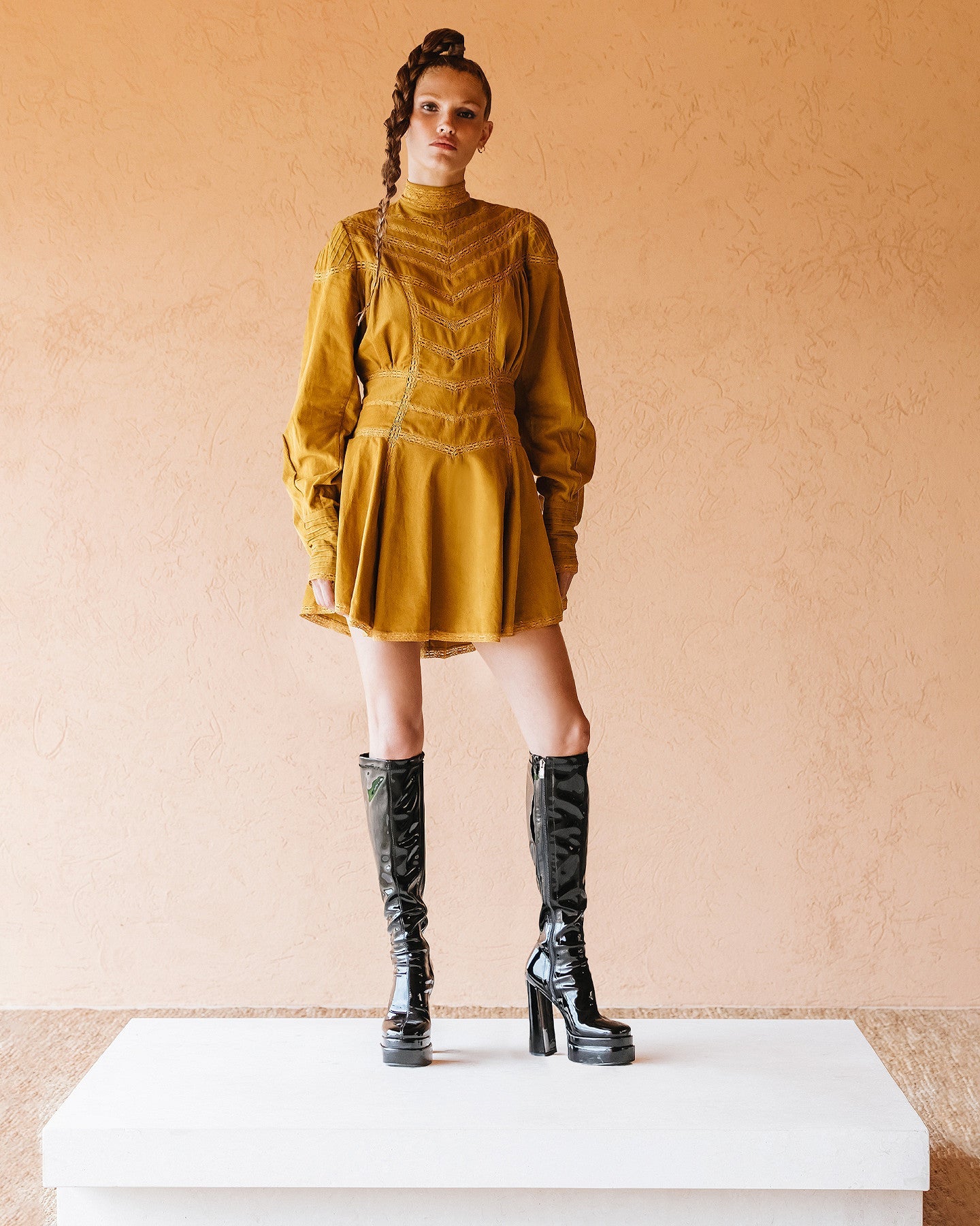 Robe Bella  Ocre | Mes Demoiselles Paris