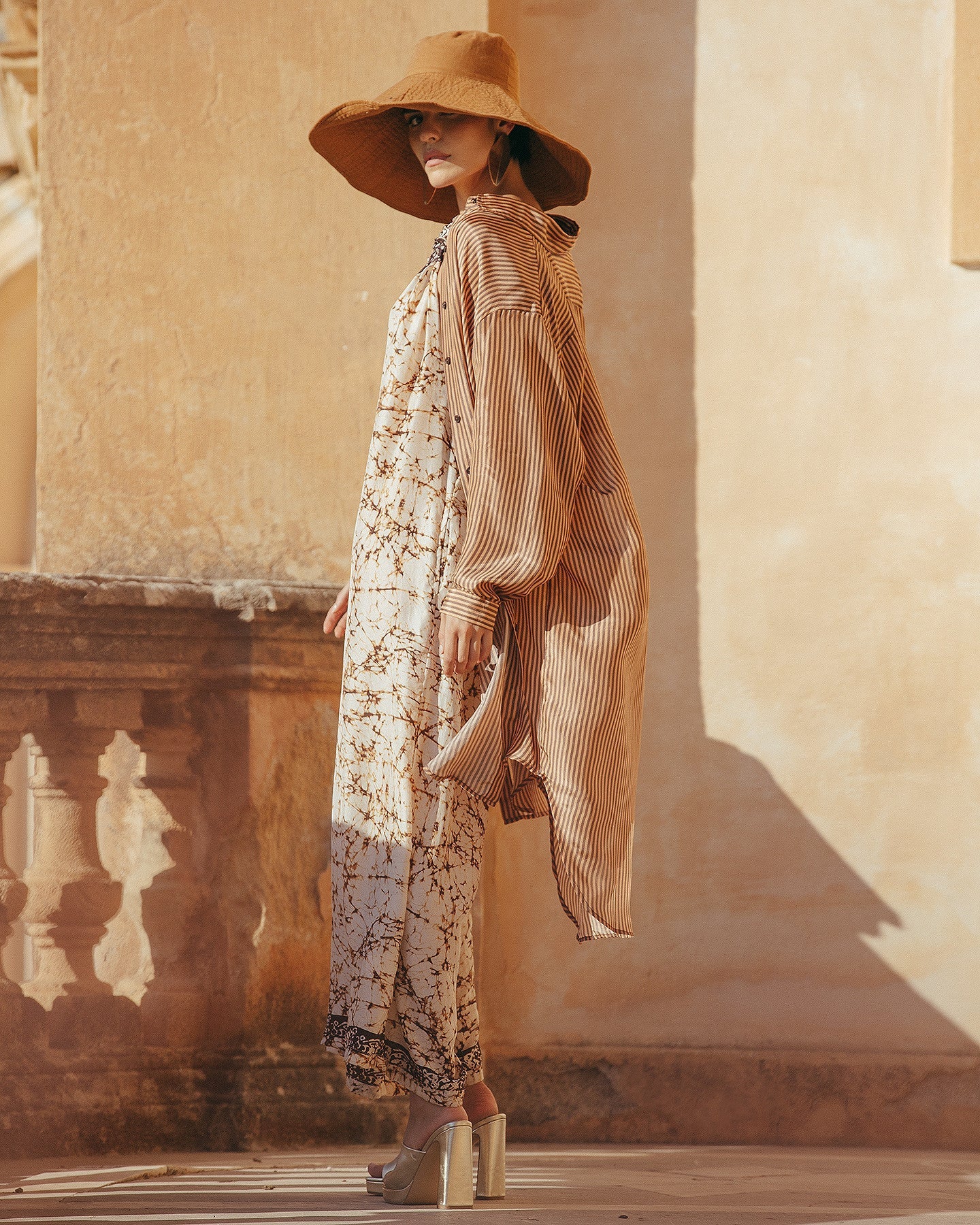 Robe Hiva  Terre / Chocolat | Mes Demoiselles Paris