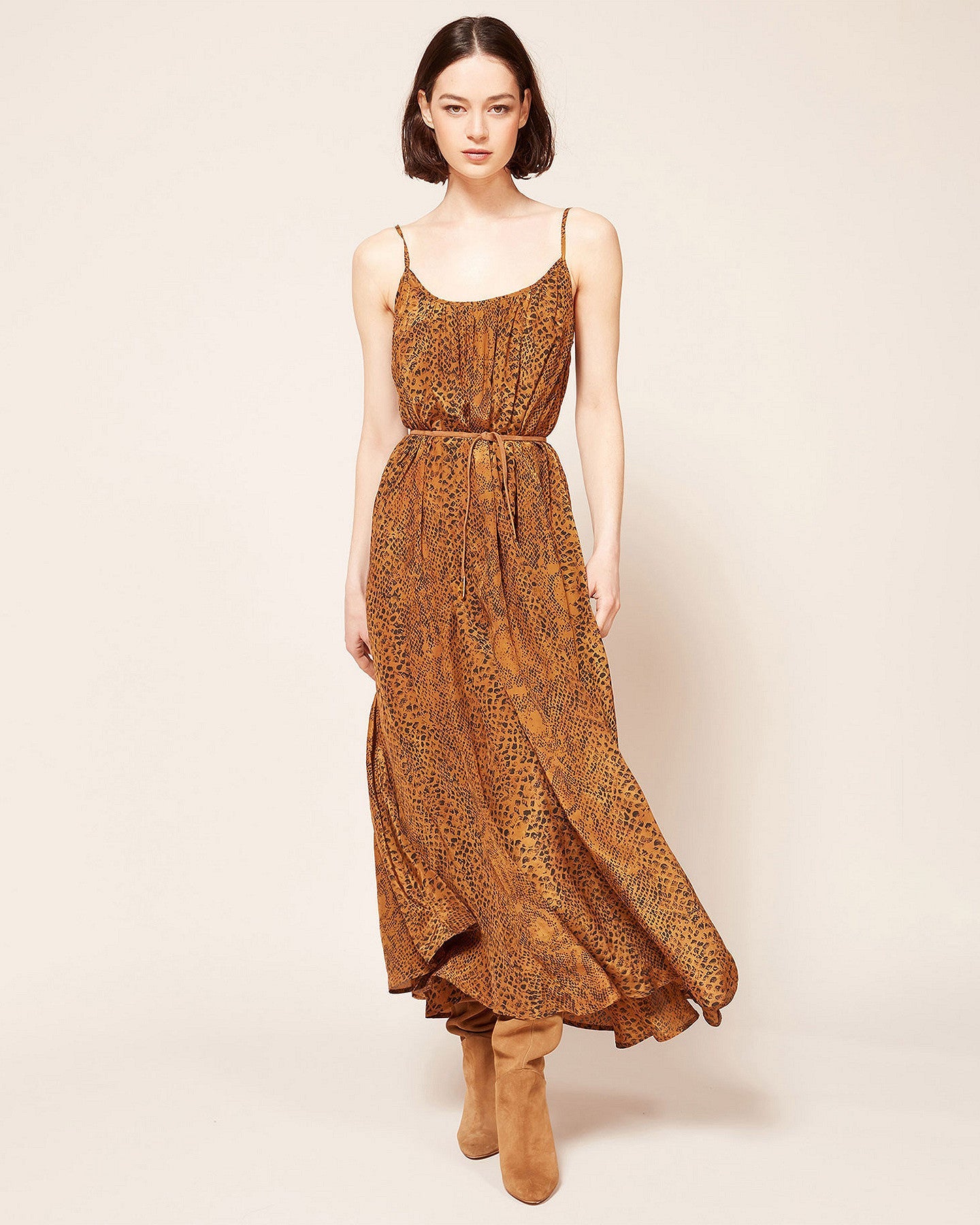 Robe Konda  Imprimé ocre | Mes Demoiselles Paris