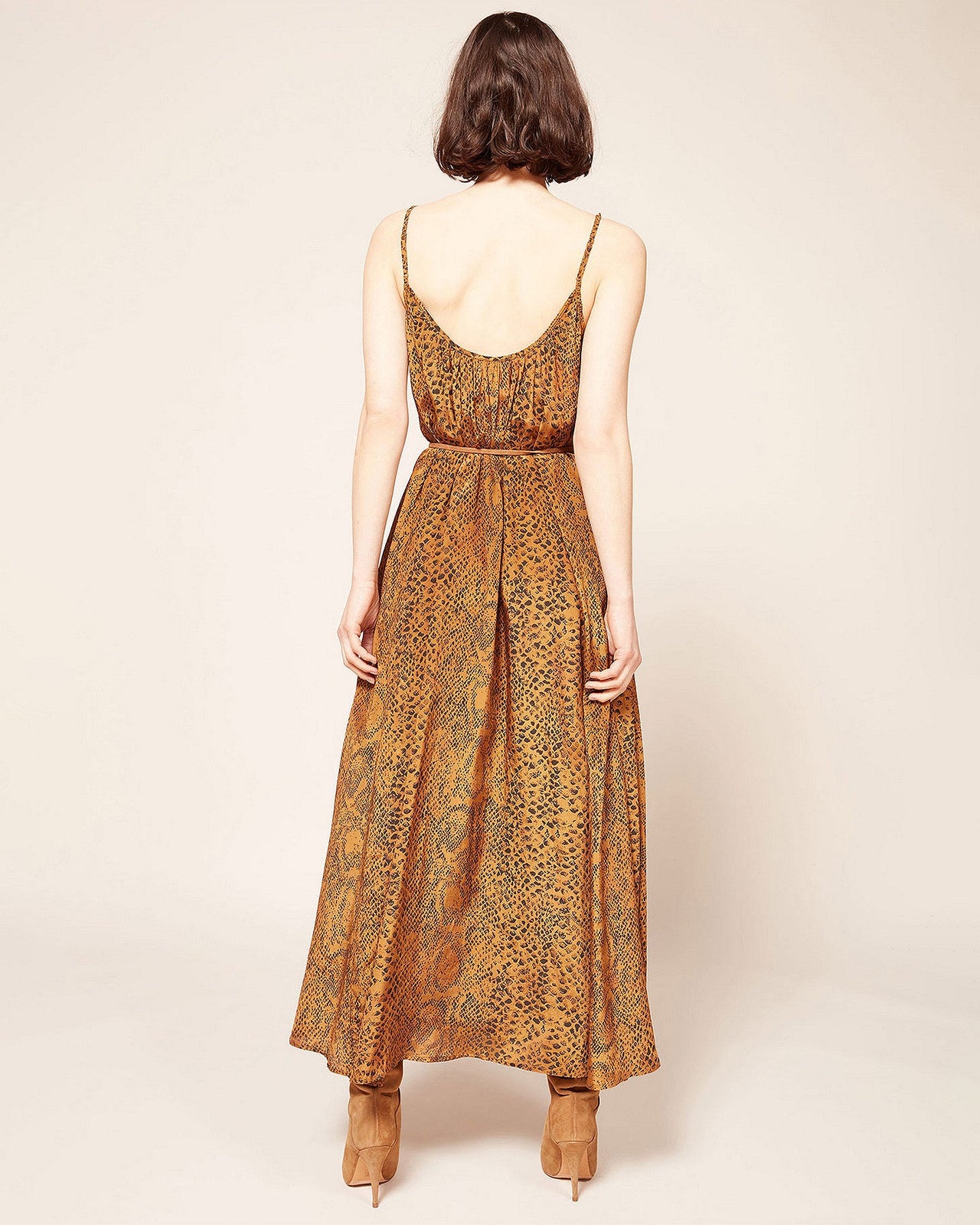 Robe Konda  Imprimé ocre | Mes Demoiselles Paris - Image 5