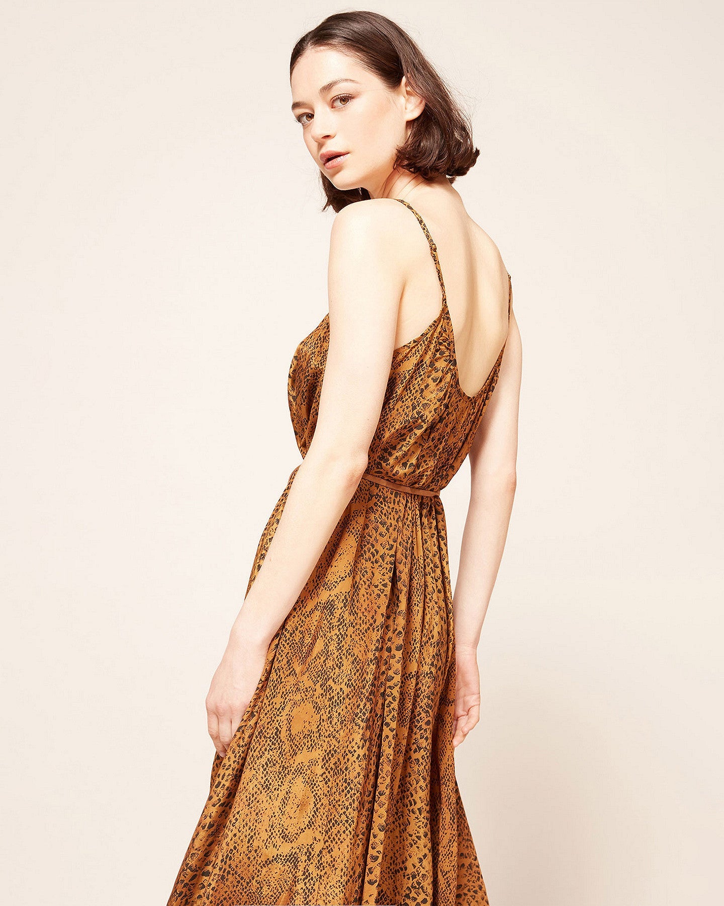 Robe Konda  Imprimé ocre | Mes Demoiselles Paris