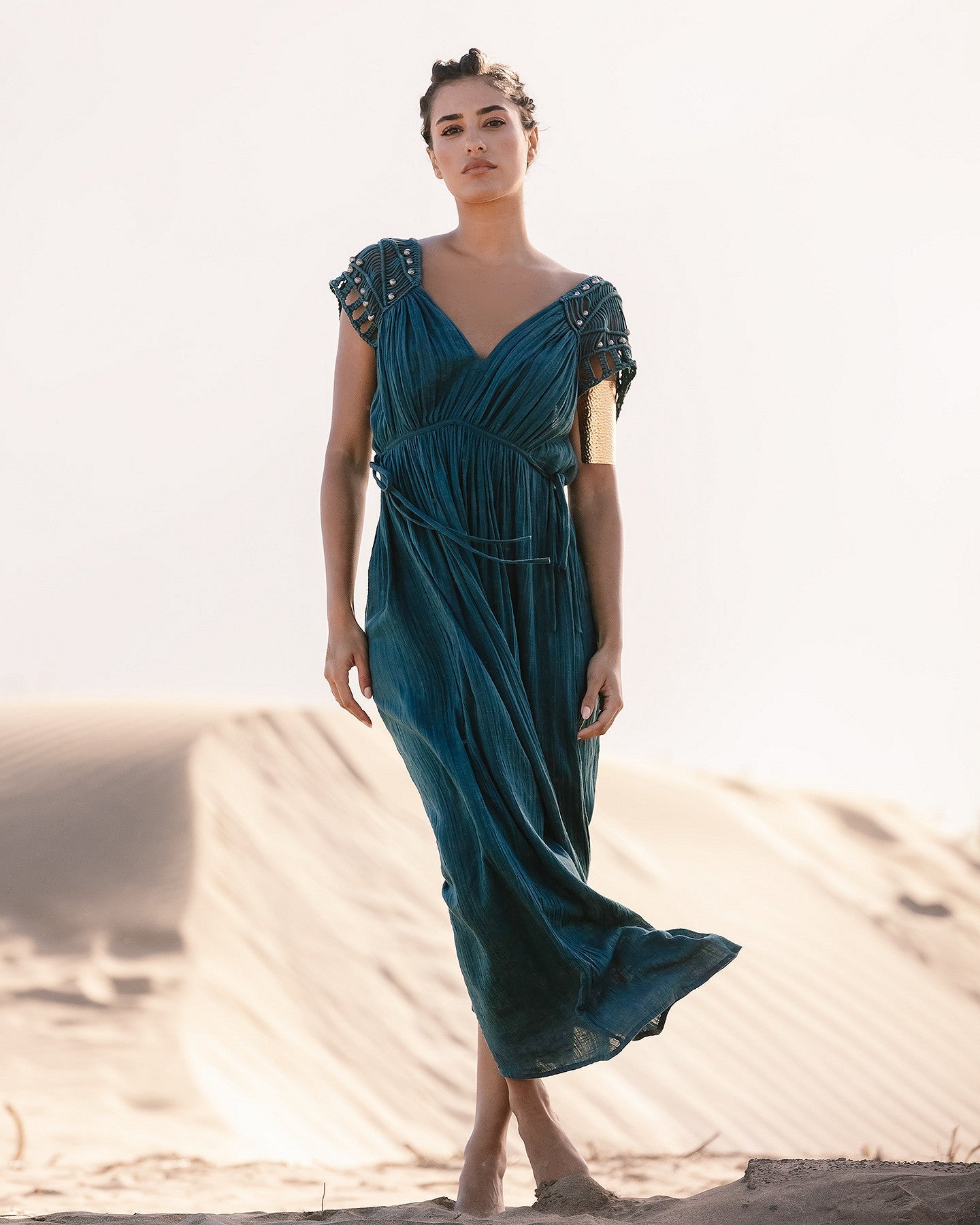 Maha Dress, Dark Turquoise | Mes Demoiselles – Mes Demoiselles Paris