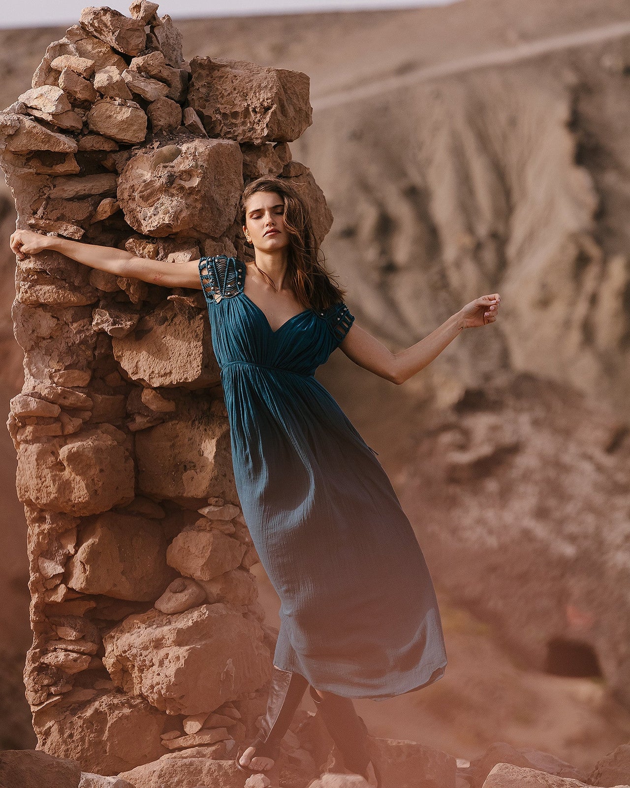Maha Dress, Dark Turquoise | Mes Demoiselles Mes Demoiselles Paris Maha Dress, Dark Turquoise | Mes Demoiselles Mes Demoiselles Paris