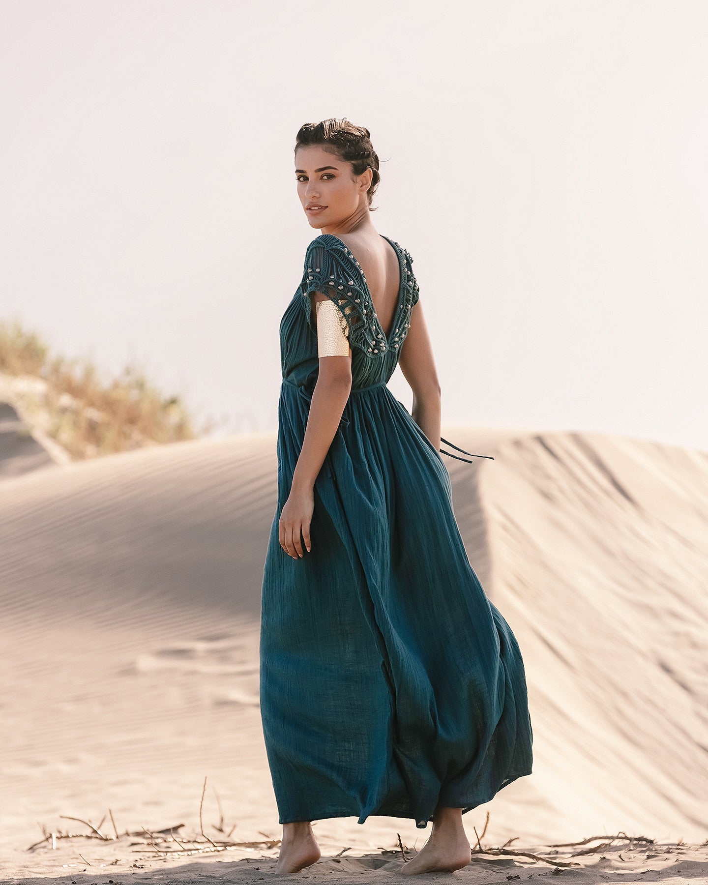 Maha Dress, Dark Turquoise | Mes Demoiselles – Mes Demoiselles Paris
