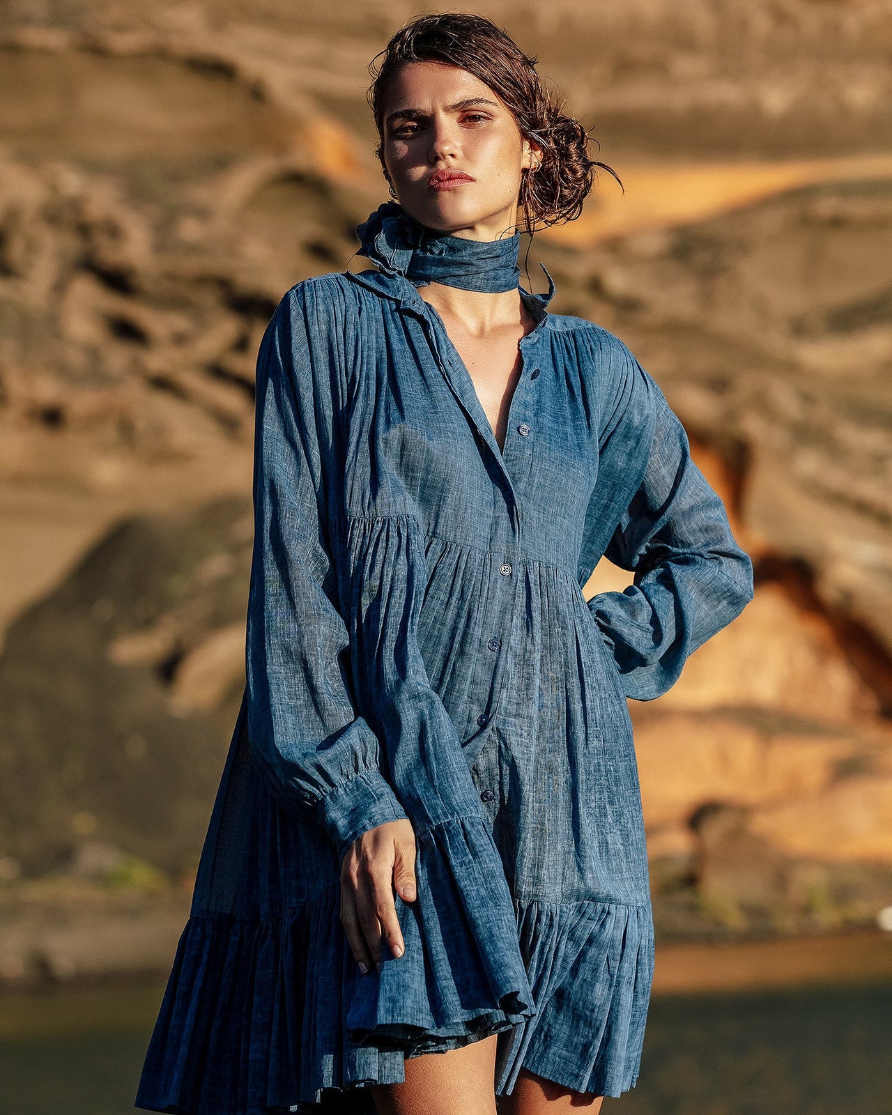 Robe Nirvana  Bleu | Mes Demoiselles Paris - Image 4