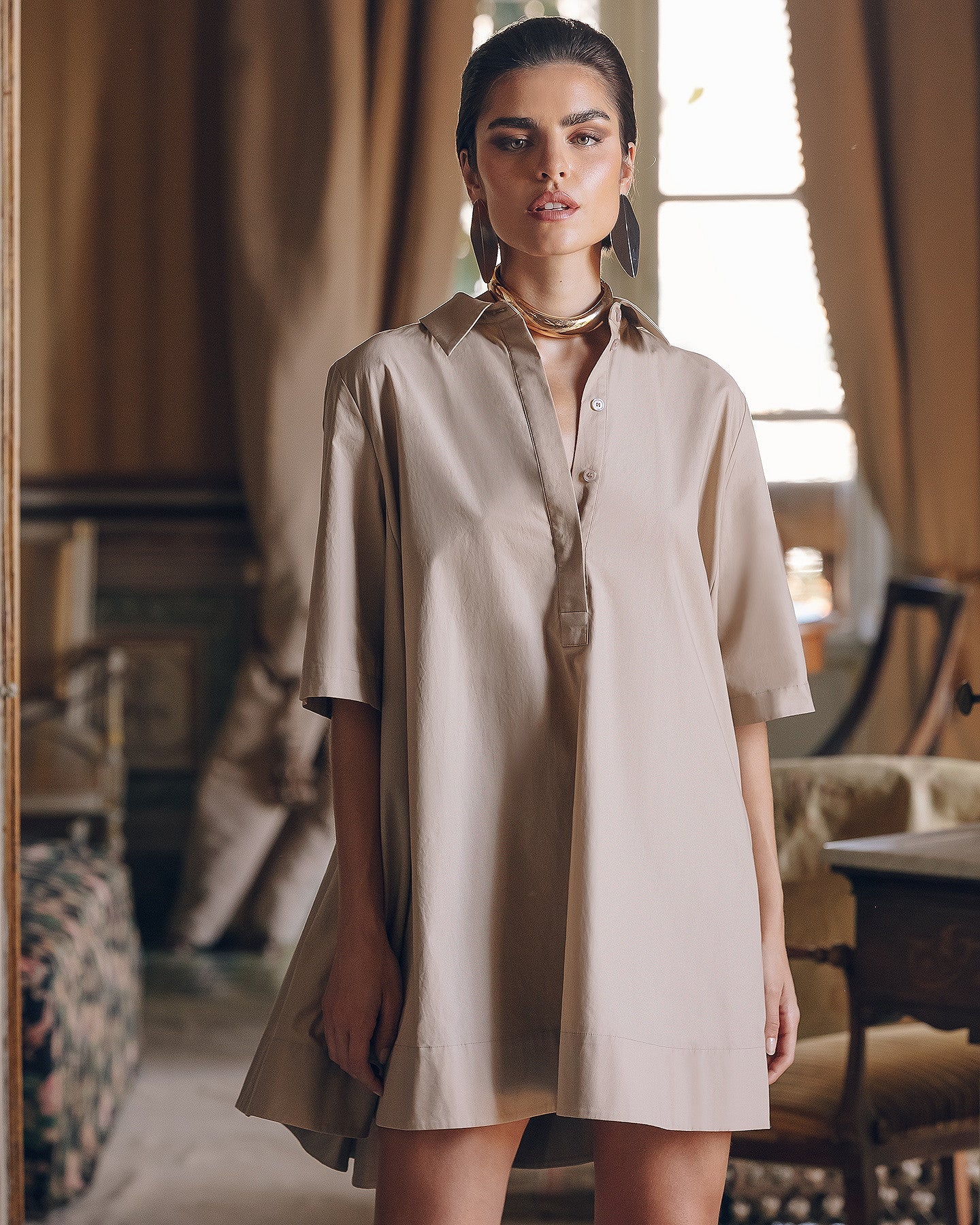 Robe Perle  Sable | Mes Demoiselles Paris