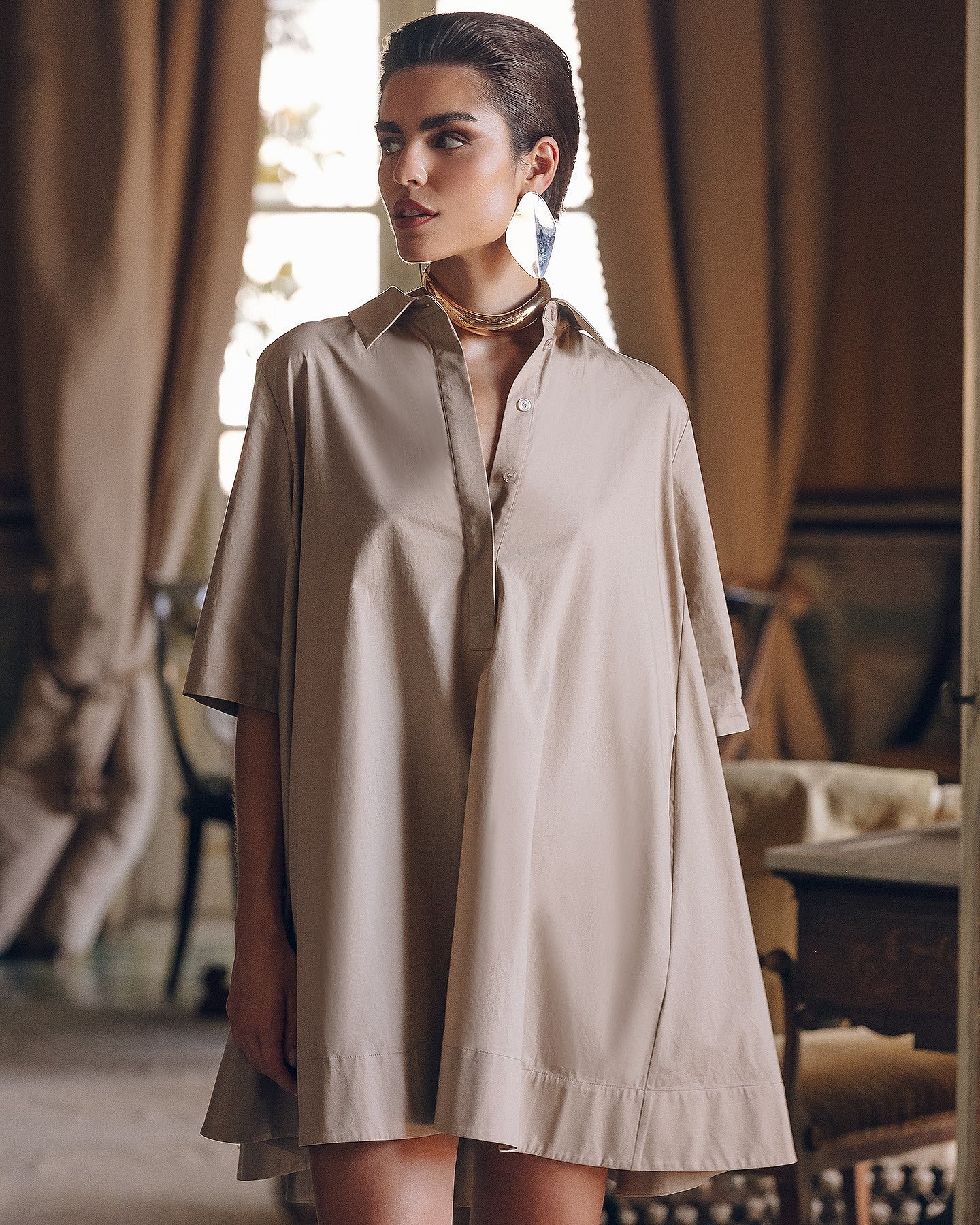 Robe Perle  Sable | Mes Demoiselles Paris