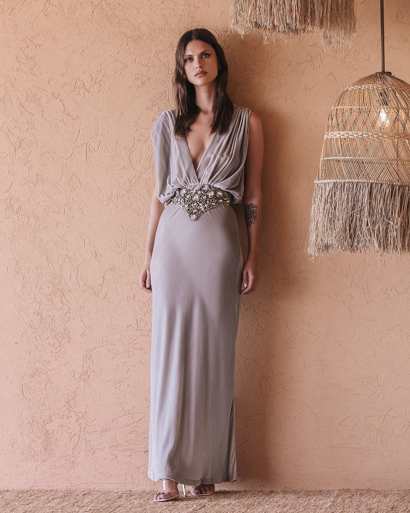 Robe Travis  Gris | Mes Demoiselles Paris