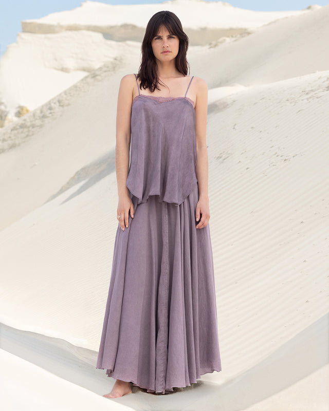 Jupe longue Sandy - Lilas - Image 1