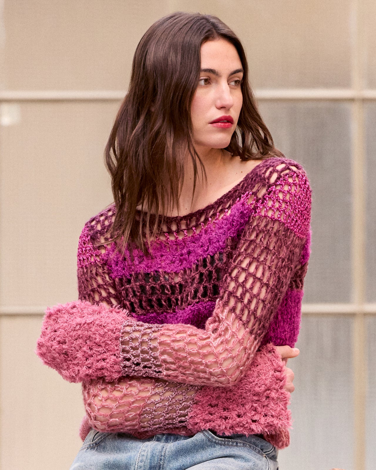 Opha Sweater - Mauve - Image 4