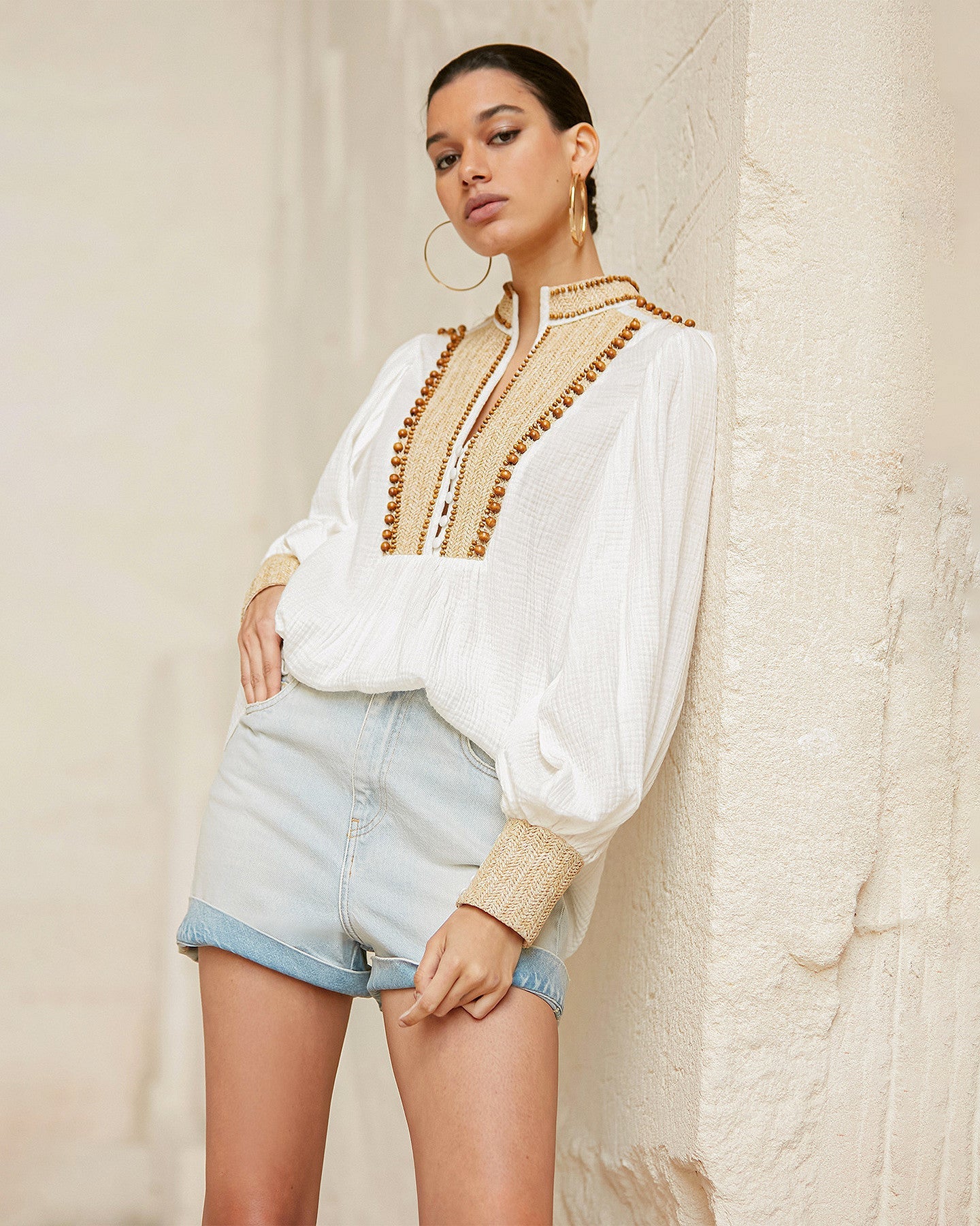 Short Mes shorties  Denim clair | Mes Demoiselles Paris